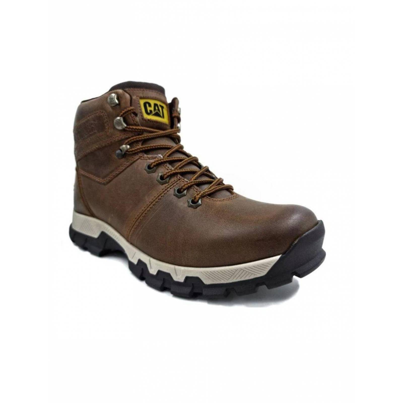 Botas Caterpillar Hombre Borgen Cafe De Piel Tallas 25-29 Cm 