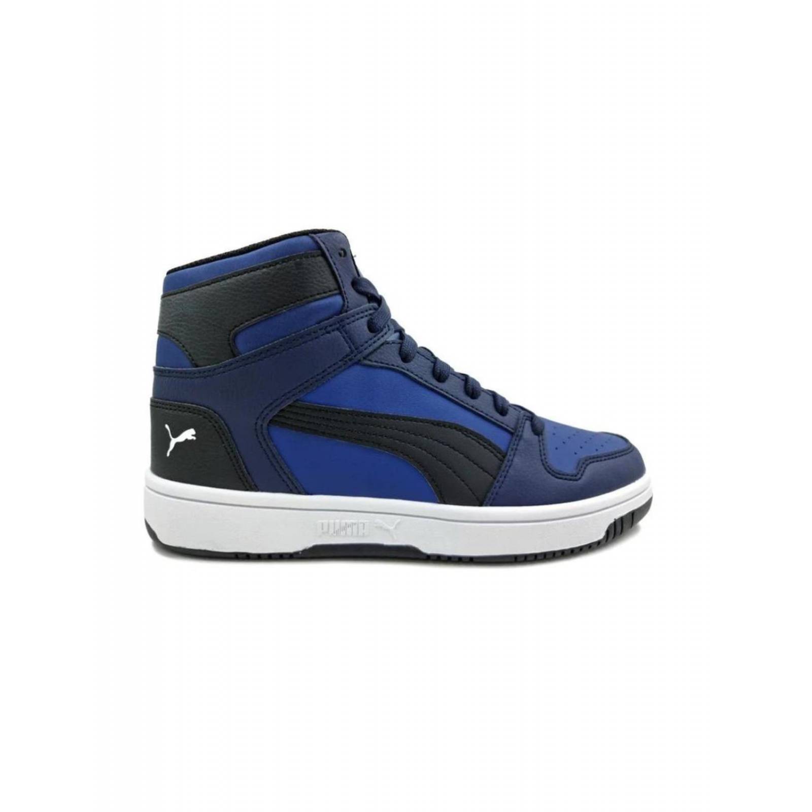 Tenis Puma 36957322 Negro Casual Azul Hombre Rebound Lay 