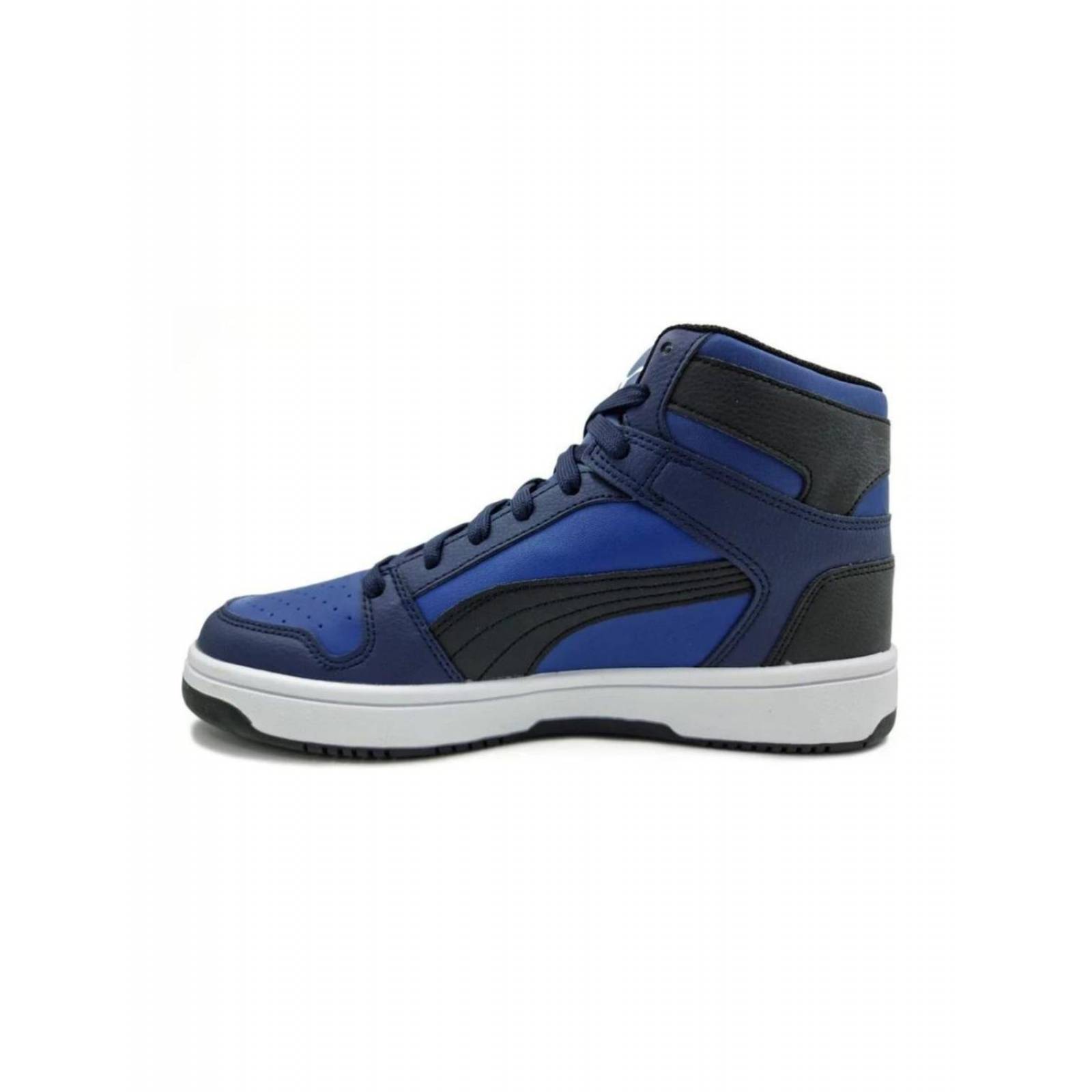 Tenis Puma 36957322 Negro Casual Azul Hombre Rebound Lay 