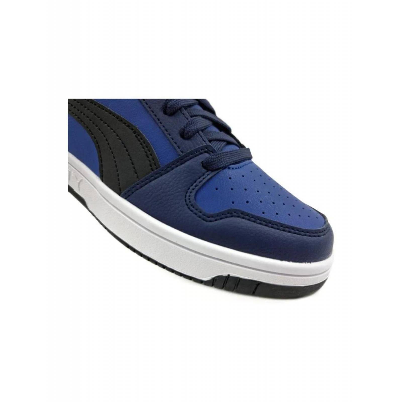 Tenis Puma 36957322 Negro Casual Azul Hombre Rebound Lay 
