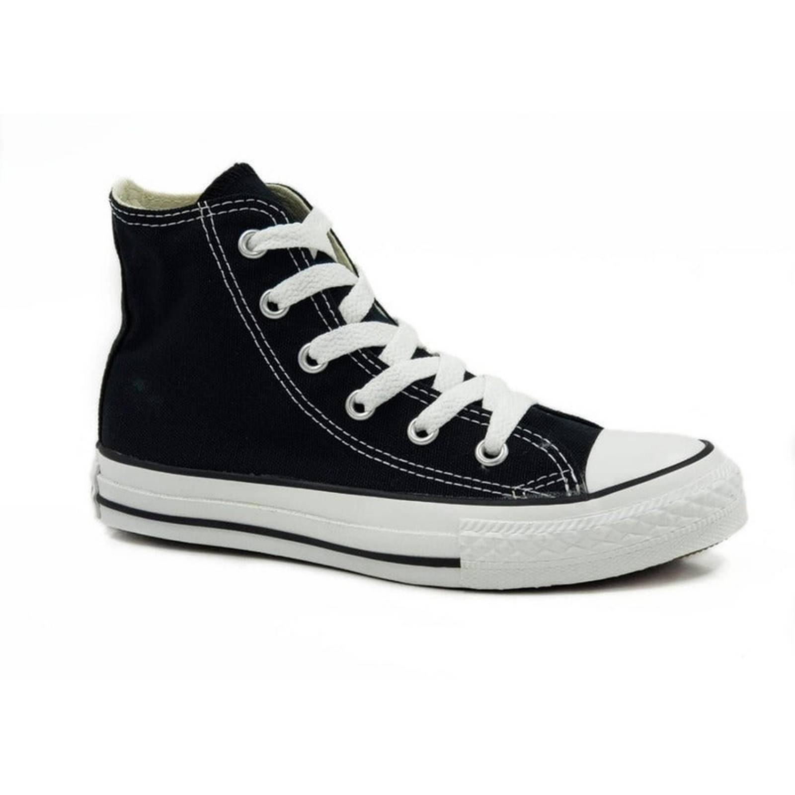 Converse Bota All Star Chuck Para Niños-negro Originales 