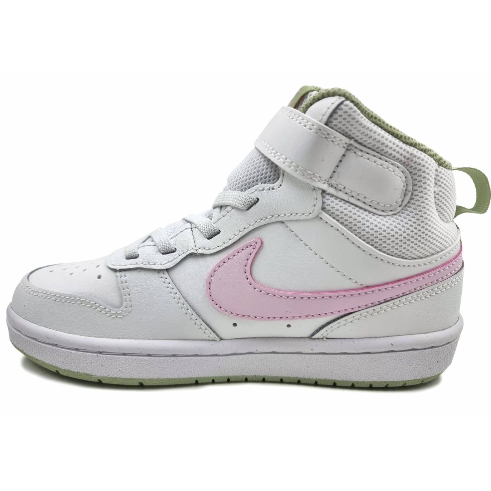 Tenis Nike Court Borough Mid 2 Para Niñas CD7783111 