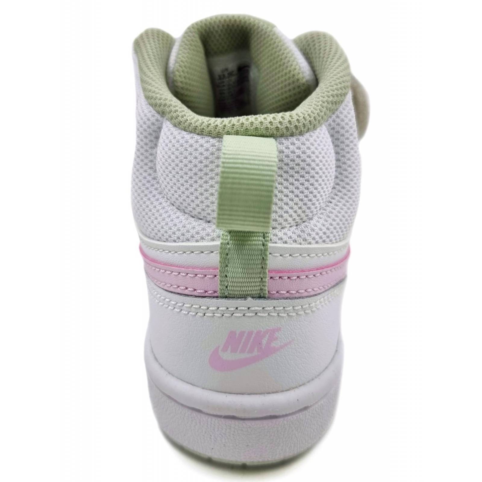 Tenis Nike Court Borough Mid 2 Para Niñas CD7783111 