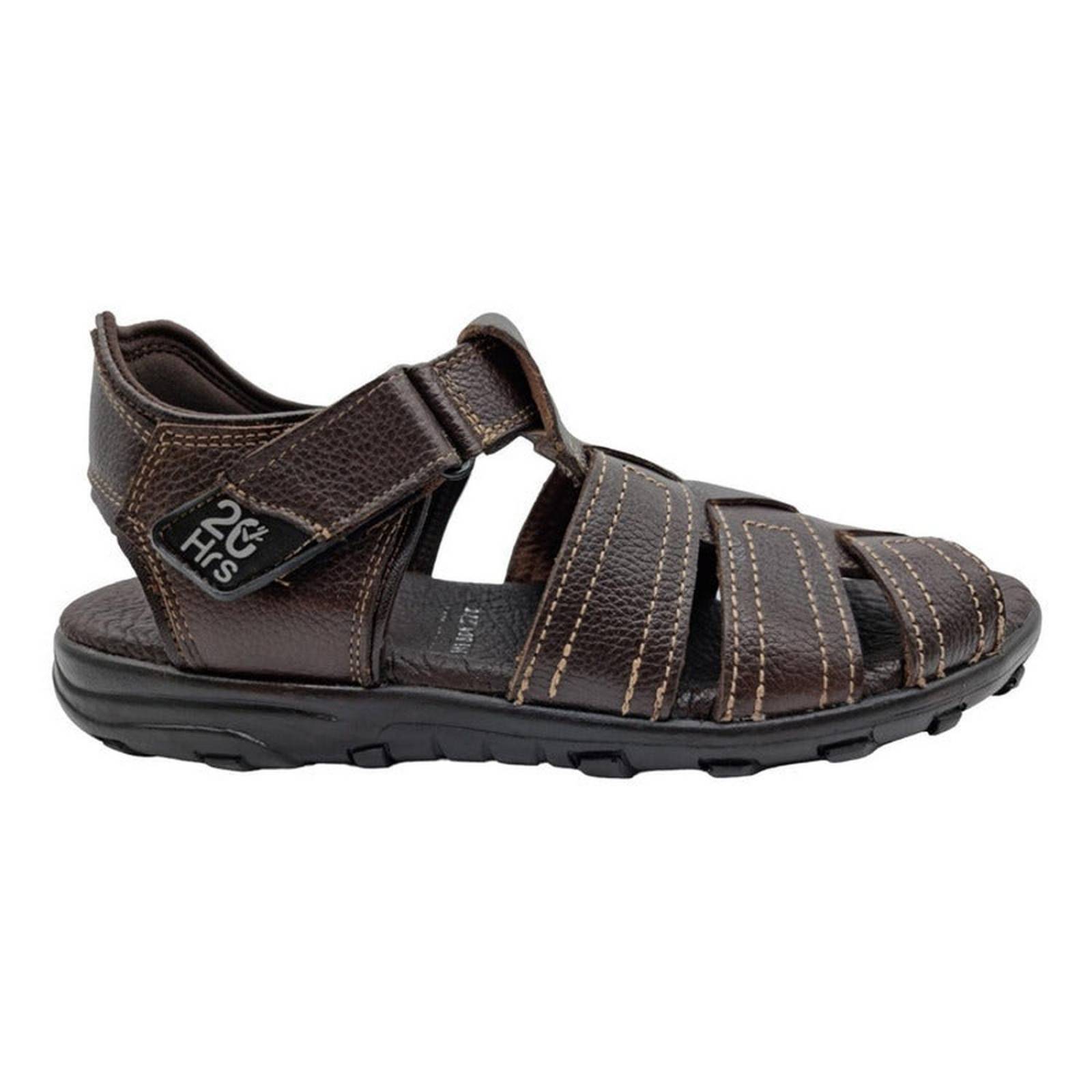 Sandalias Huarache Casuales Para Hombre Cafe 20 Hrs 408 25-30 Cm
