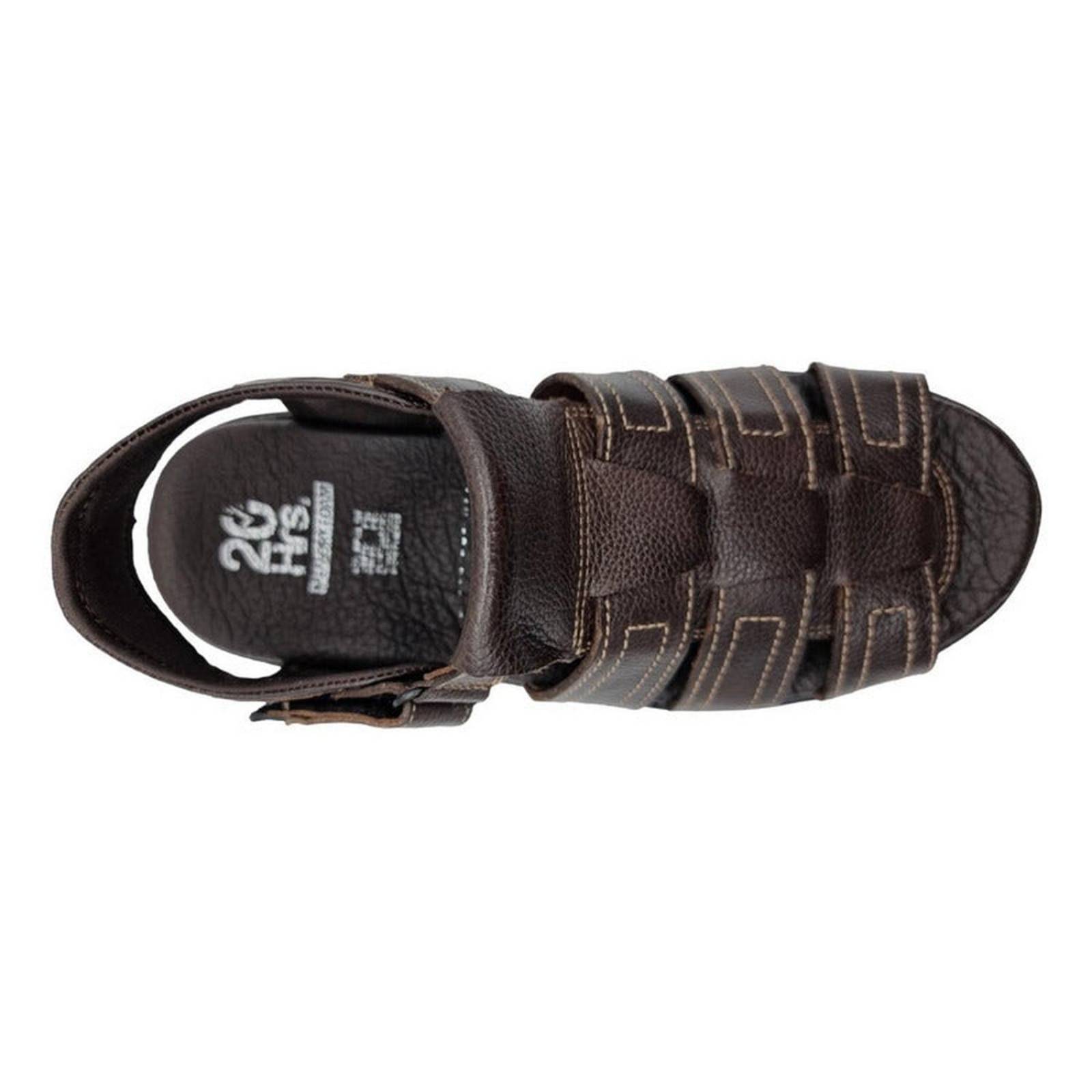 Sandalias Huarache Casuales Para Hombre Cafe 20 Hrs 408 25-30 Cm