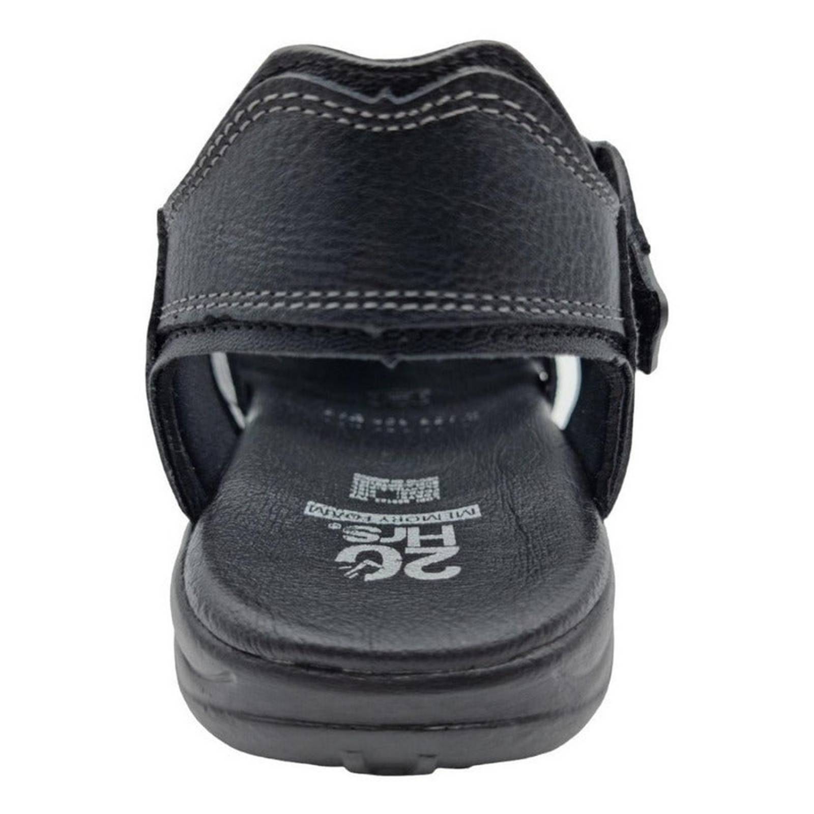 Sandalias Huarache Hombre Piel Negro 20 Hrs 406 25-30 Cm 