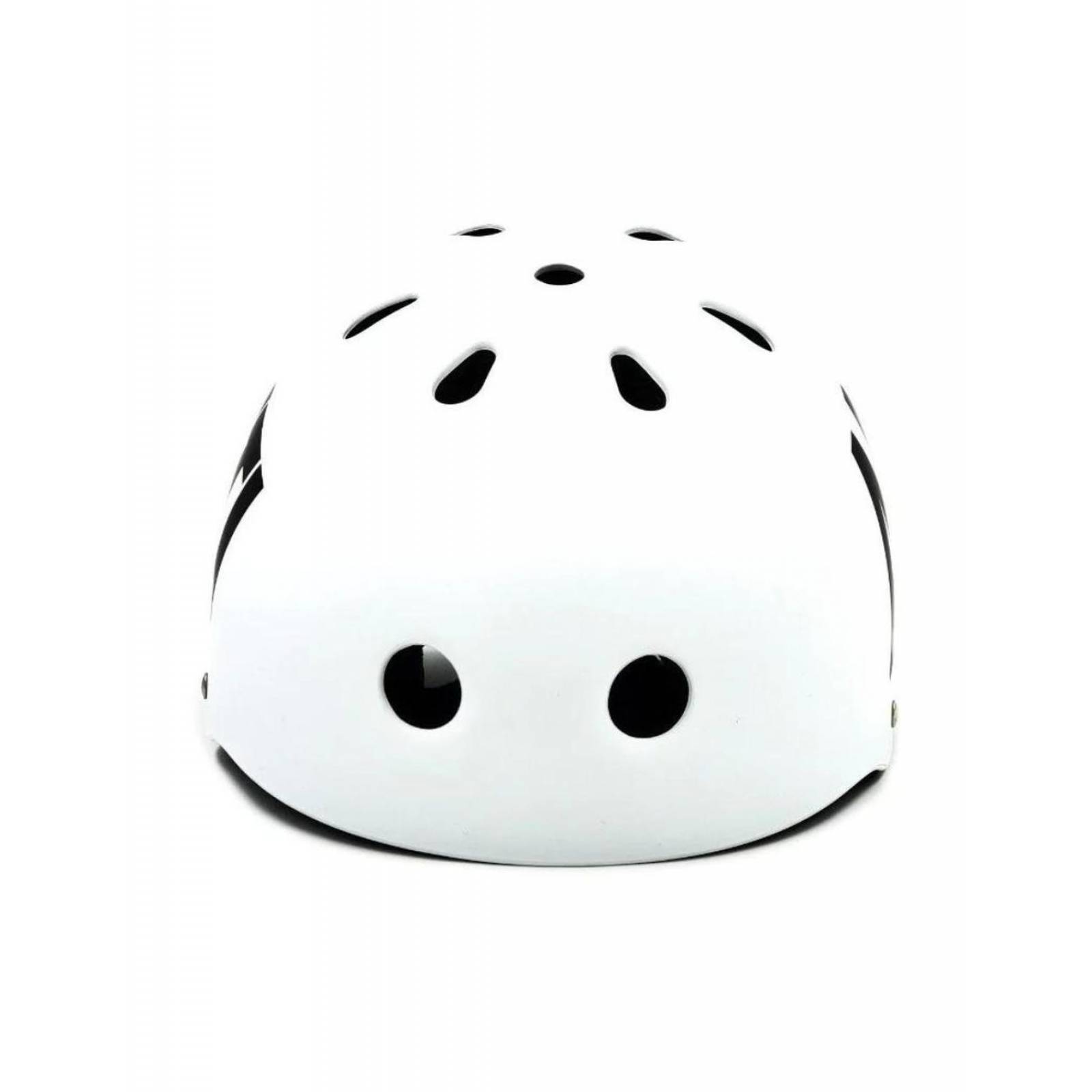 Casco Skate Antifashion Blanco Con Negro Estilo Fox Xtreme 
