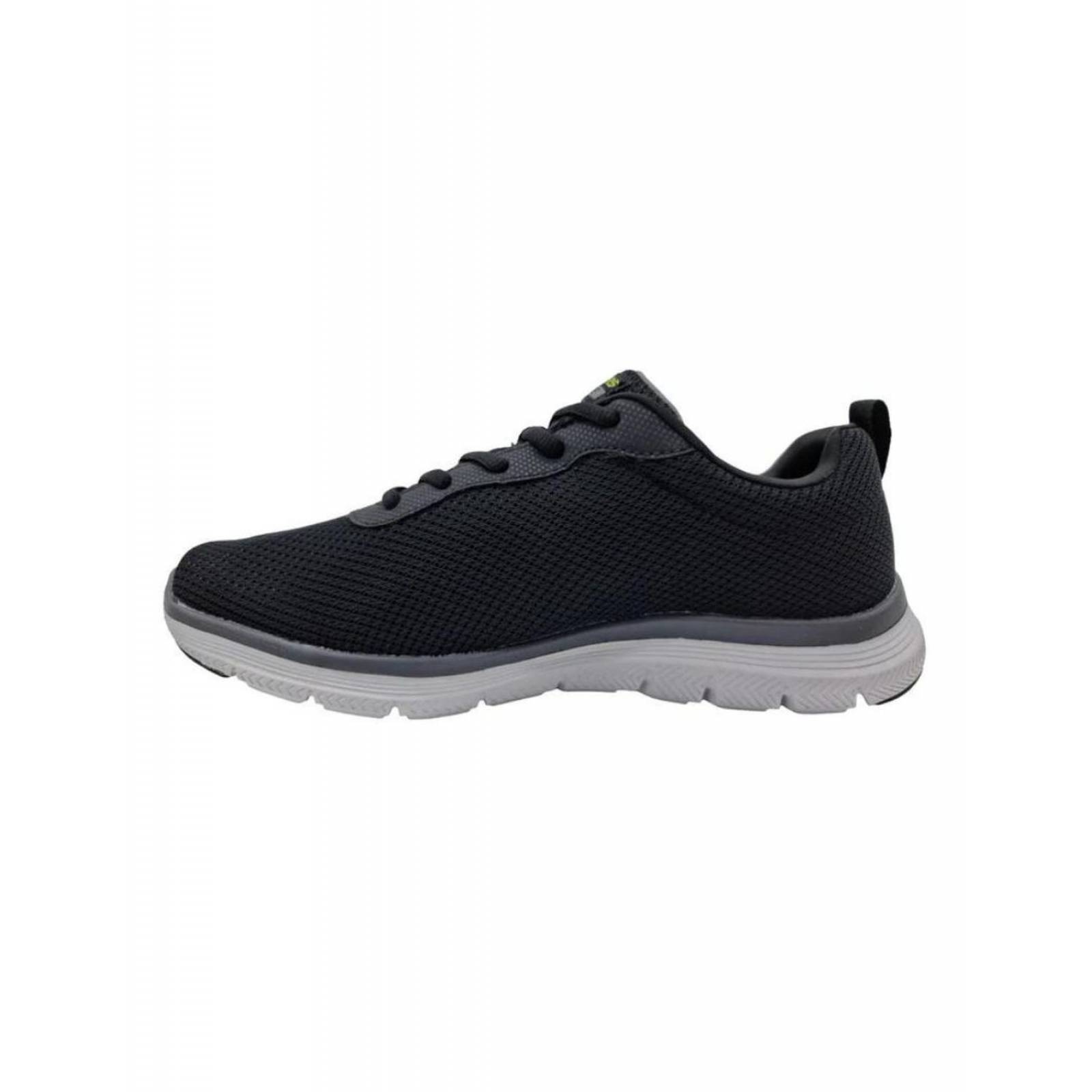 Tenis Skechers Sport Flex-lite Color Negro Para Hombre 