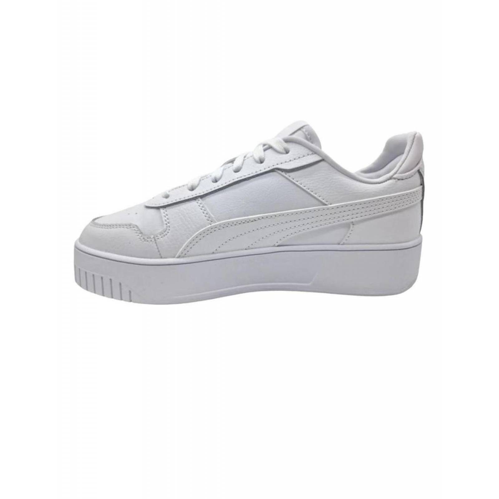 Tenis Puma De Piel Blanco Mujer Carina Street 23-25.5 Cm 