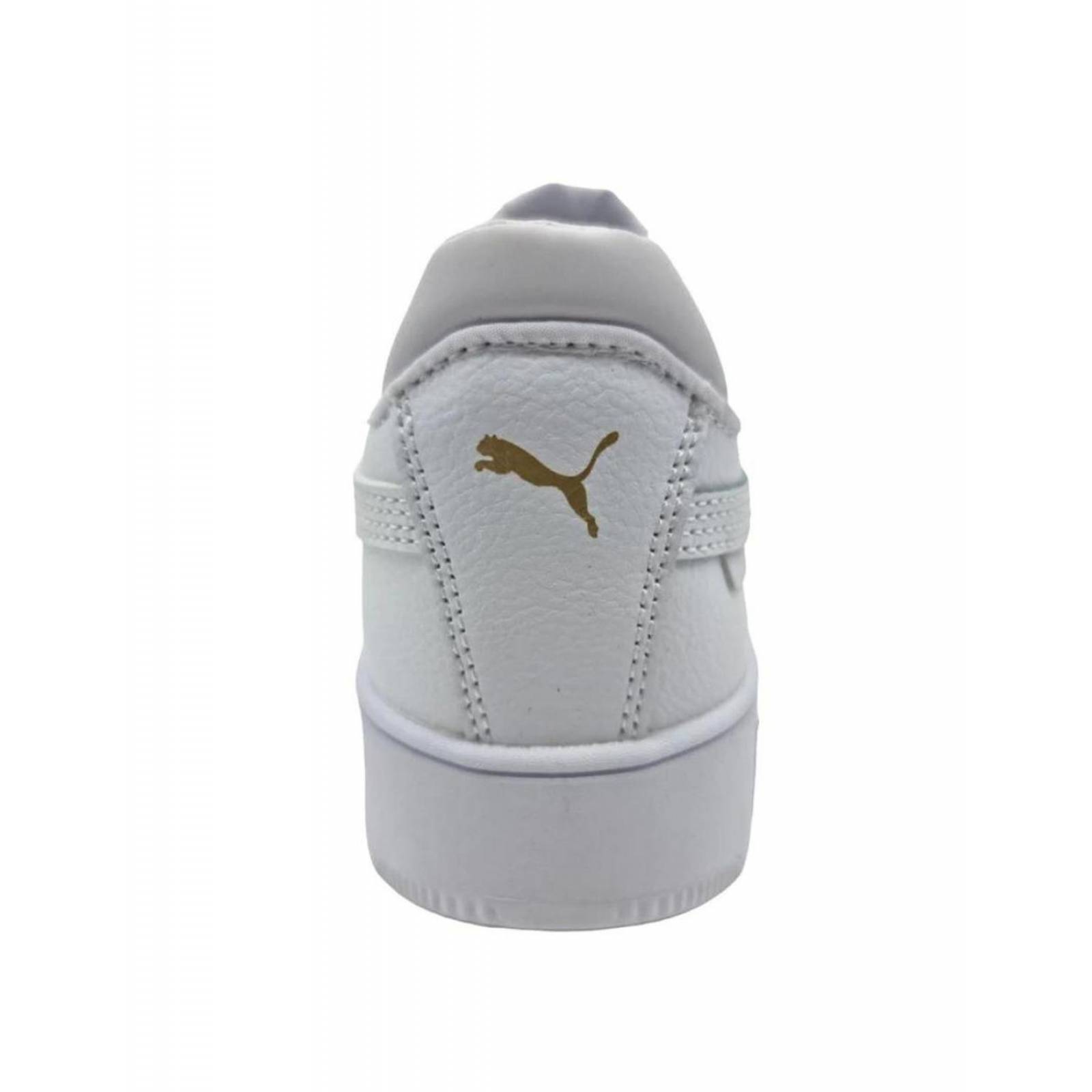 Tenis Puma De Piel Blanco Mujer Carina Street 23-25.5 Cm 