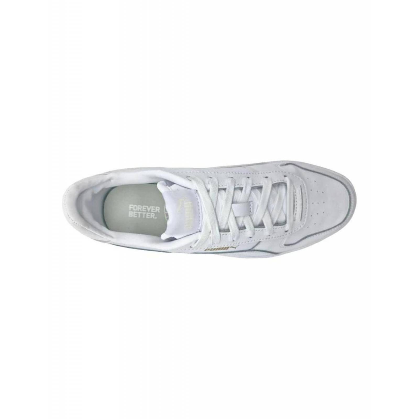 Tenis Puma De Piel Blanco Mujer Carina Street 23-25.5 Cm 
