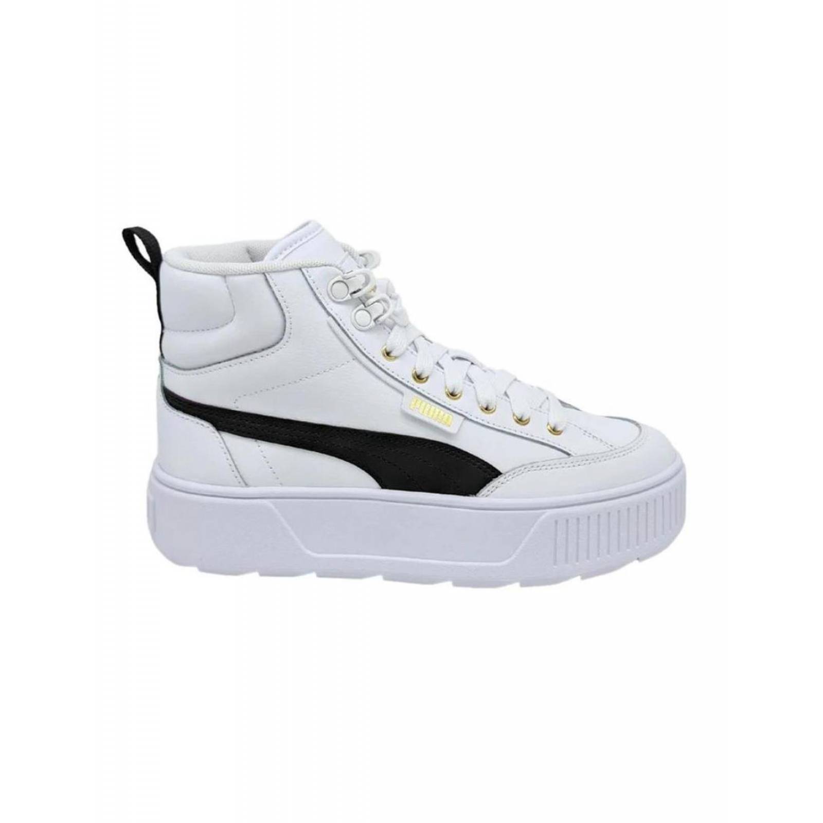 Tenis Mujer Puma Karmen-mid 38585703 Piel % White-black 