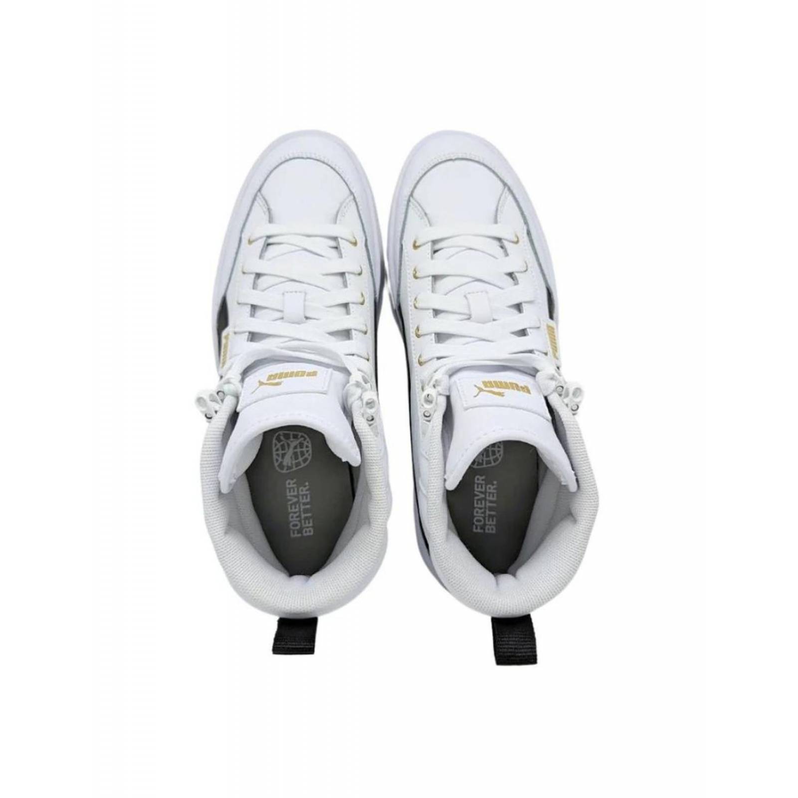 Tenis Mujer Puma Karmen-mid 38585703 Piel % White-black 