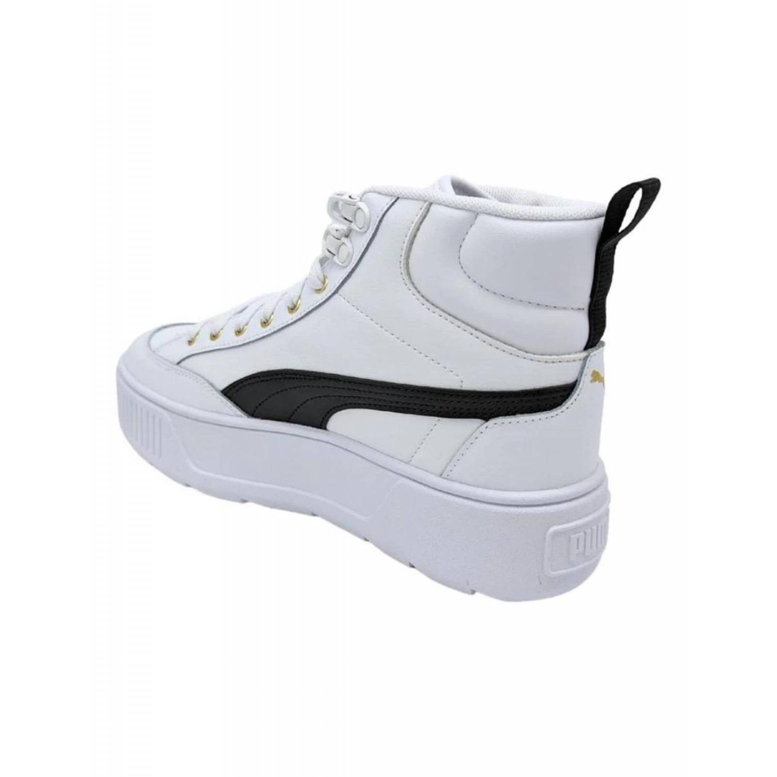 Tenis Mujer Puma Karmen-mid 38585703 Piel % White-black 