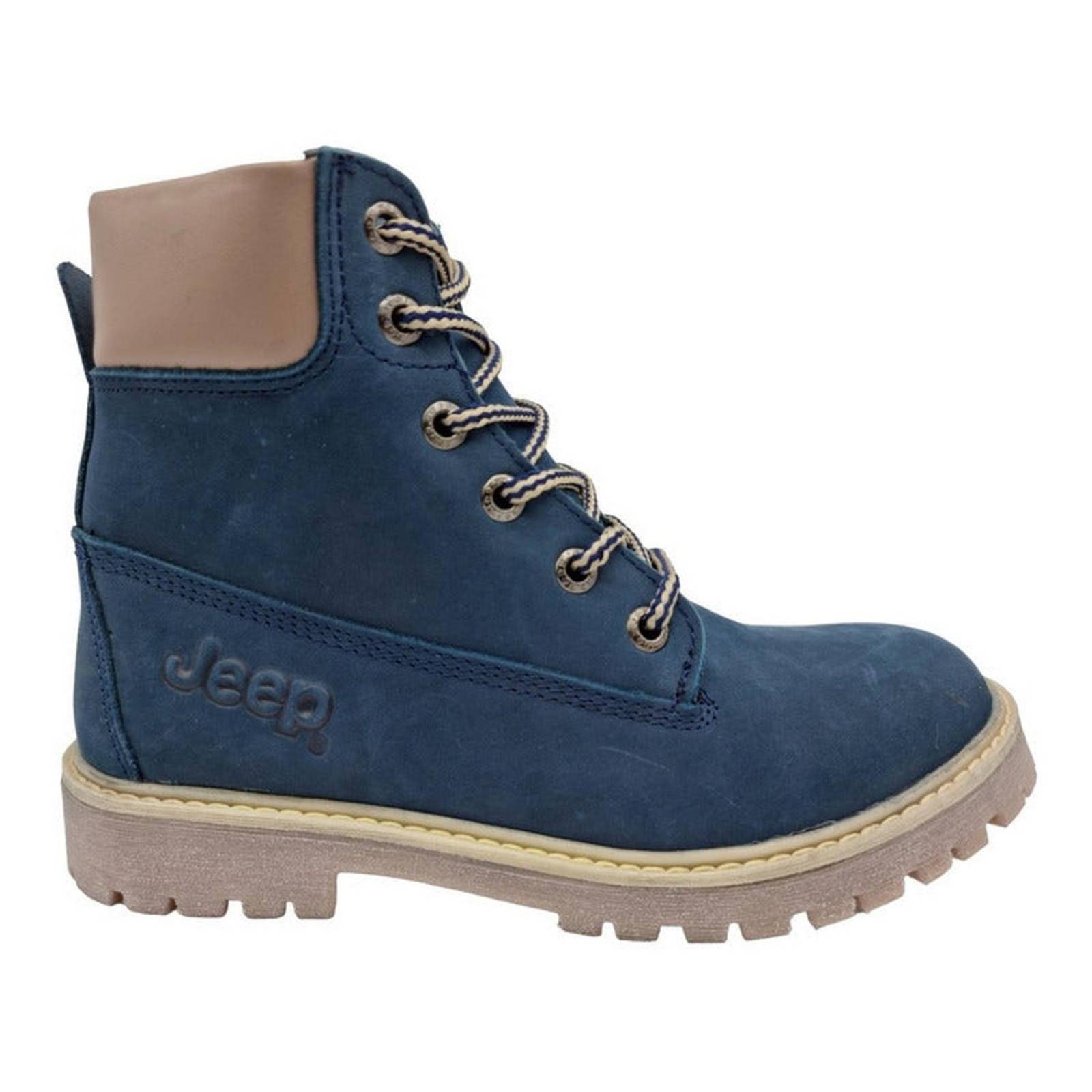 Jeep Mujer Bota Casual Urbana 4304 Nobuck Marino Original 