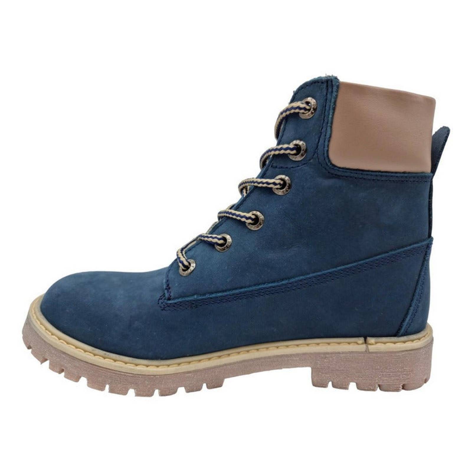 Jeep Mujer Bota Casual Urbana 4304 Nobuck Marino Original 