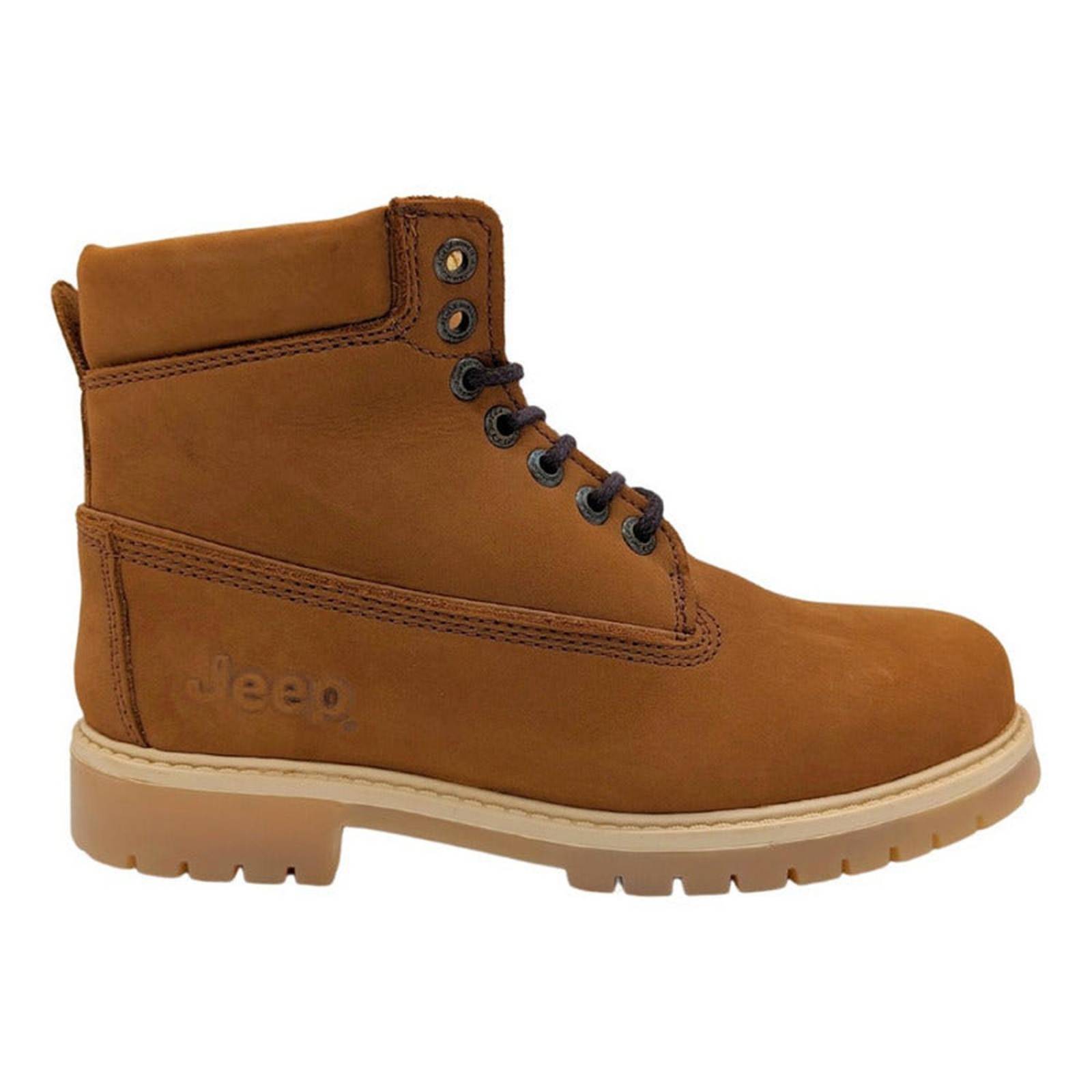 Botas De Piel Nobuck Bronce Hombre Jeep 3801 Tallas 25 30 Cm 