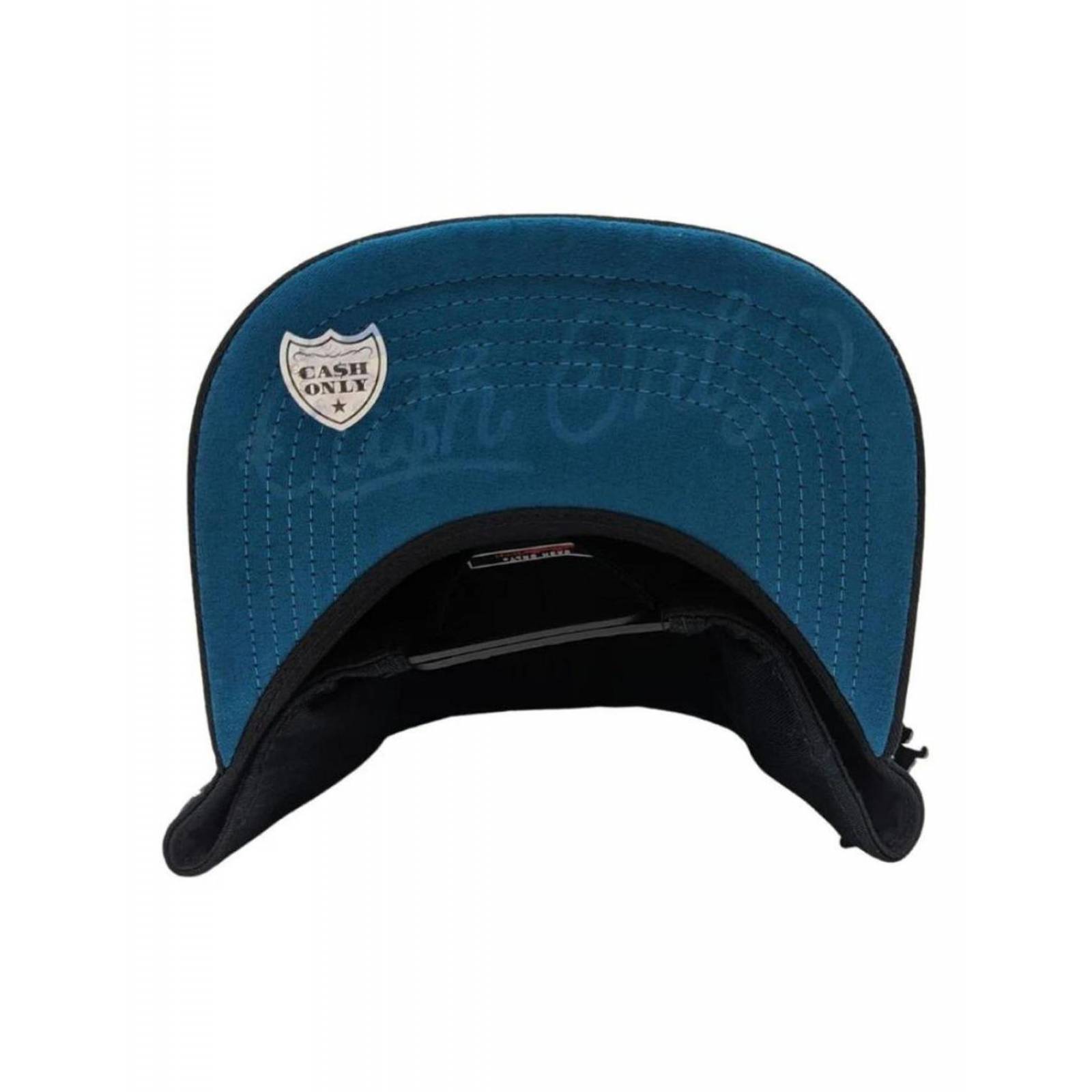 Gorra Cash Only Monopoly Blue Visor Negra Snapback 2023 30 
