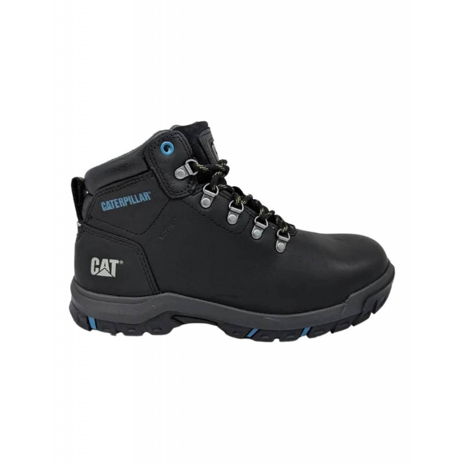 Botas Cat Mae St Negro Con Casco Para Mujer P91022 