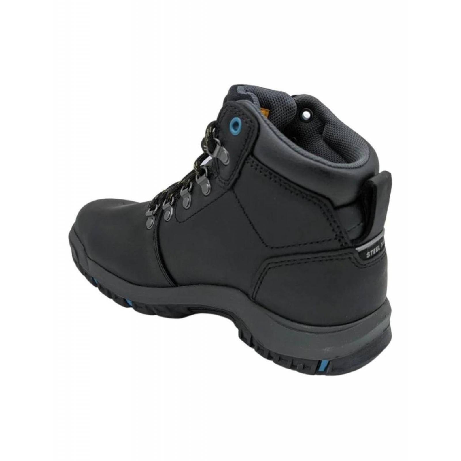 Botas Cat Mae St Negro Con Casco Para Mujer P91022 