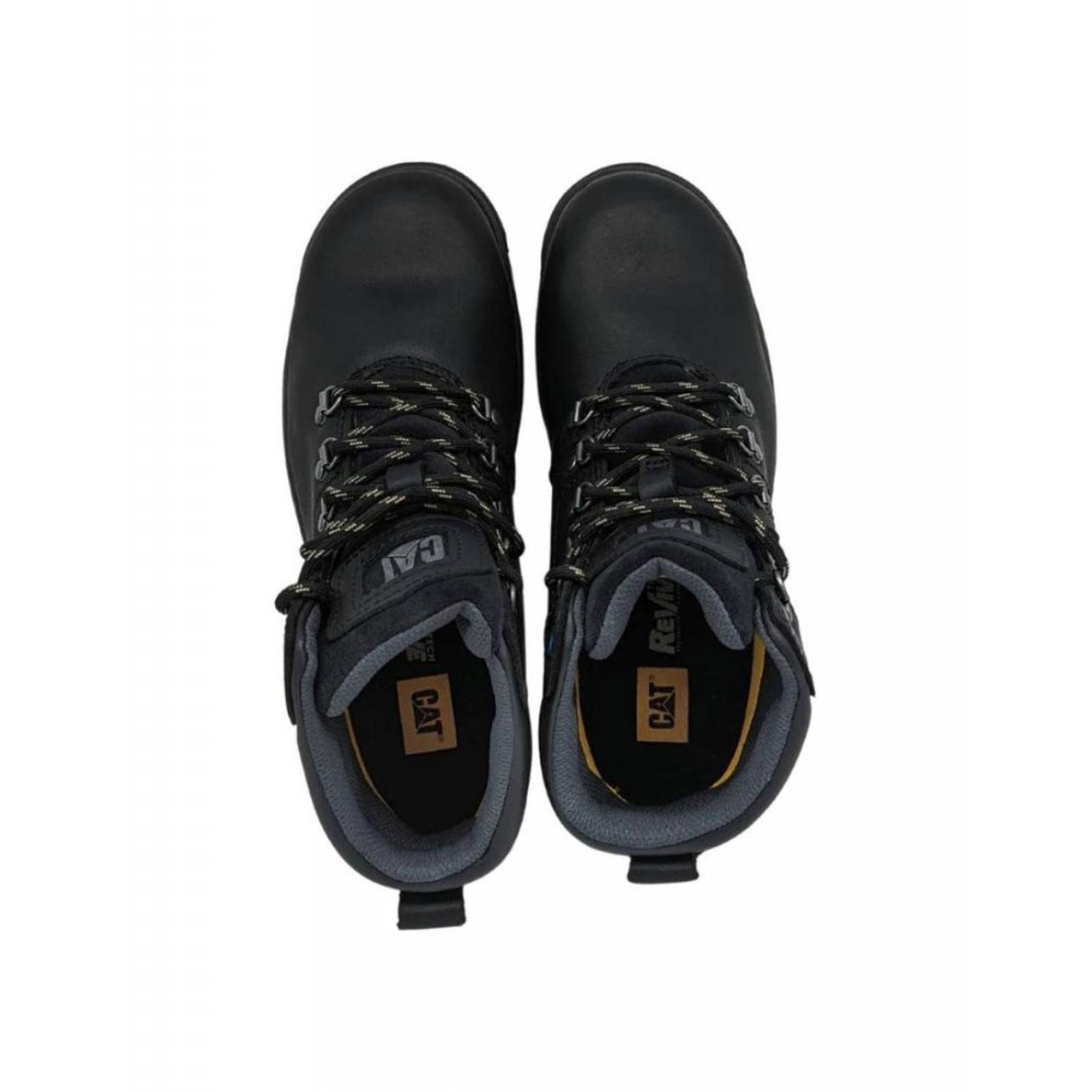 Botas Cat Mae St Negro Con Casco Para Mujer P91022 