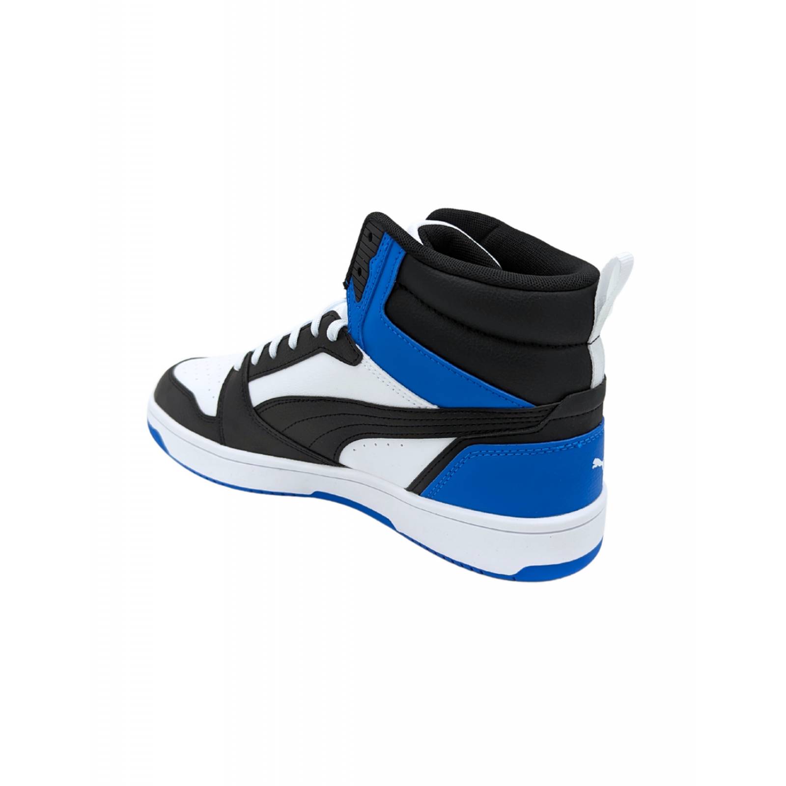 Tenis Puma Rebound V6 Mid Kids Blanco Azul Niños 393832 06 