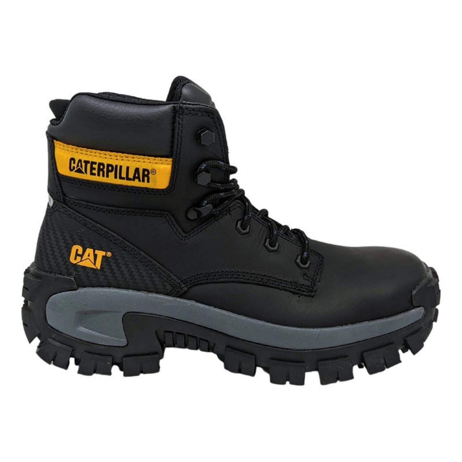 Botas Cat Invader Hi Negro Con Casco Para Hombre P91287 