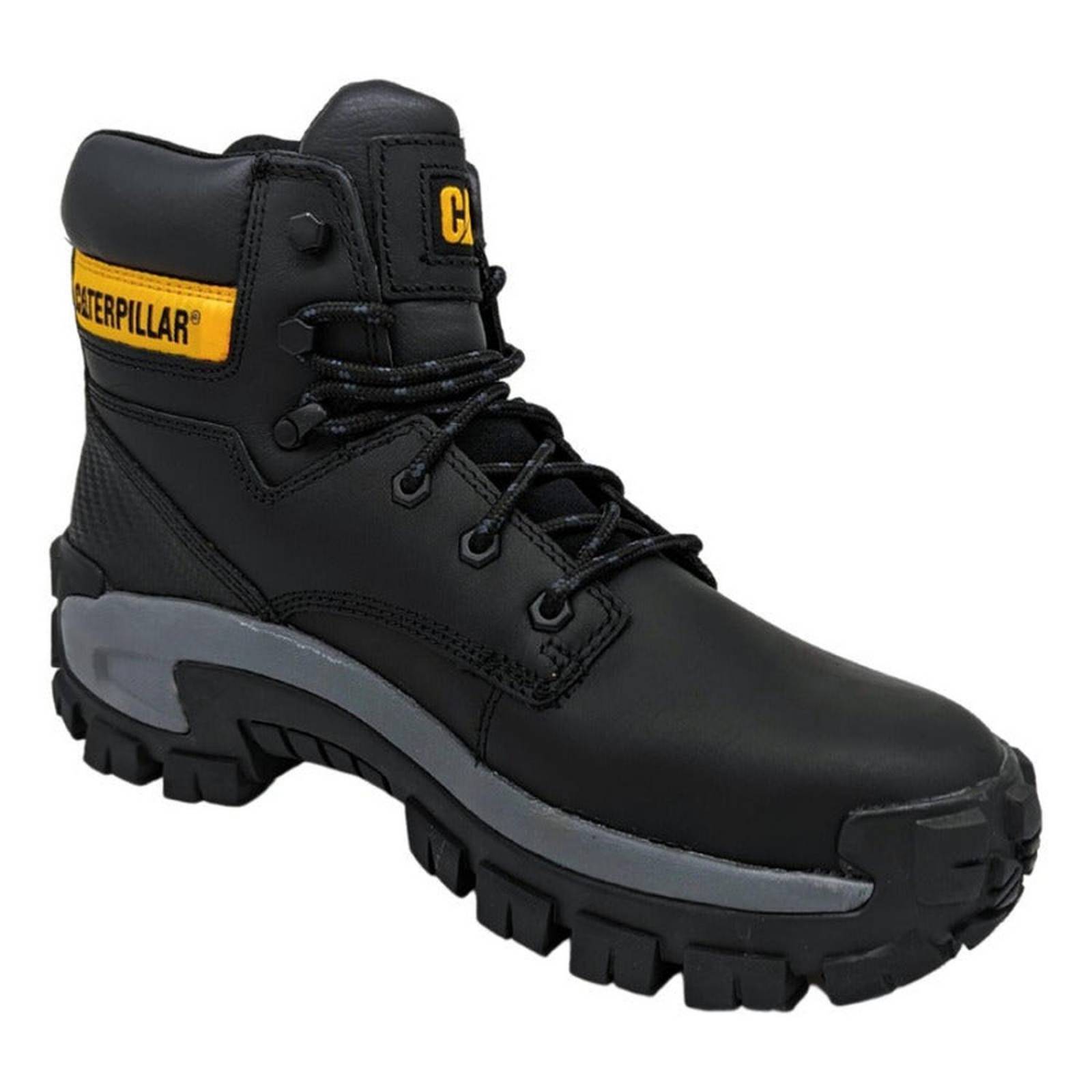 Botas Cat Invader Hi Negro Con Casco Para Hombre P91287 