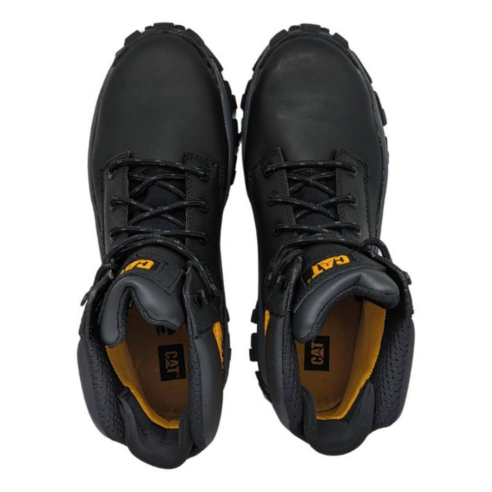 Botas Cat Invader Hi Negro Con Casco Para Hombre P91287 