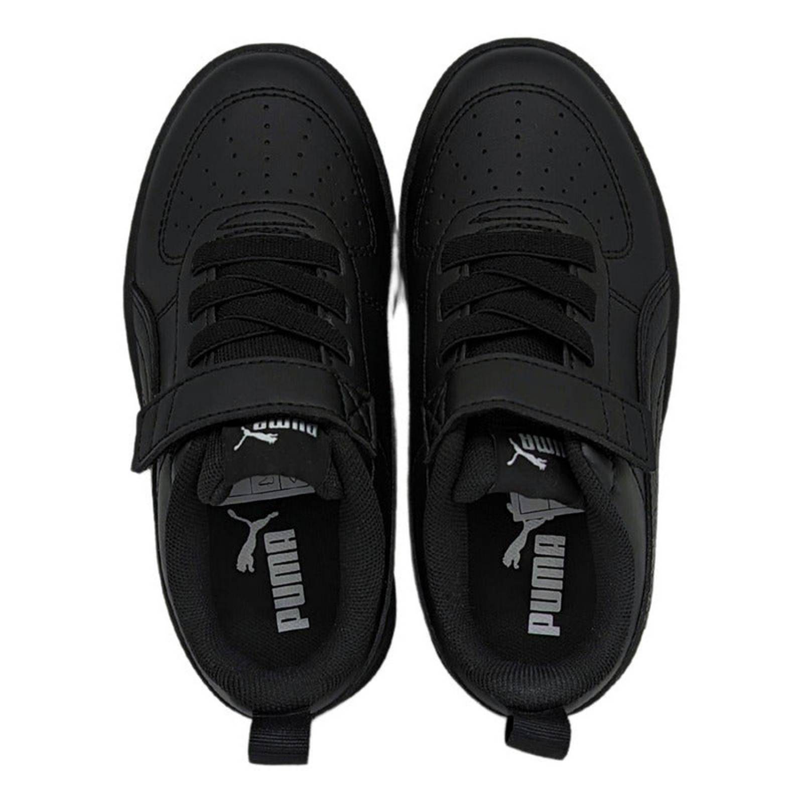 Tenis Puma Rickie Ac Ps Negros-negro 385836 02 Para Niños