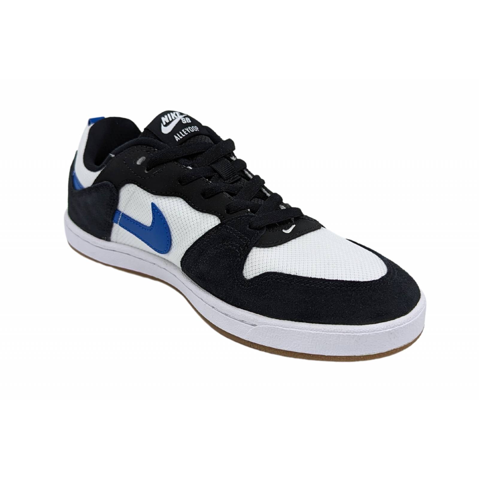 Tenis Nike SB Alleyoop Para Hombre CJ0882 104 Blanco-Negro-Azul