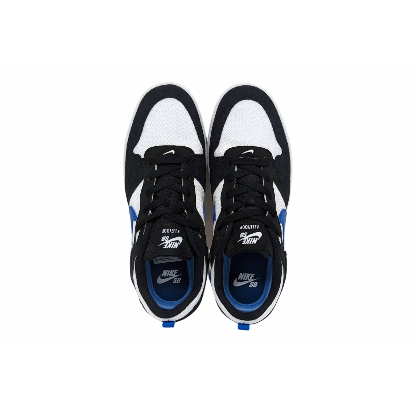 Tenis Nike SB Alleyoop Para Hombre CJ0882 104 Blanco-Negro-Azul