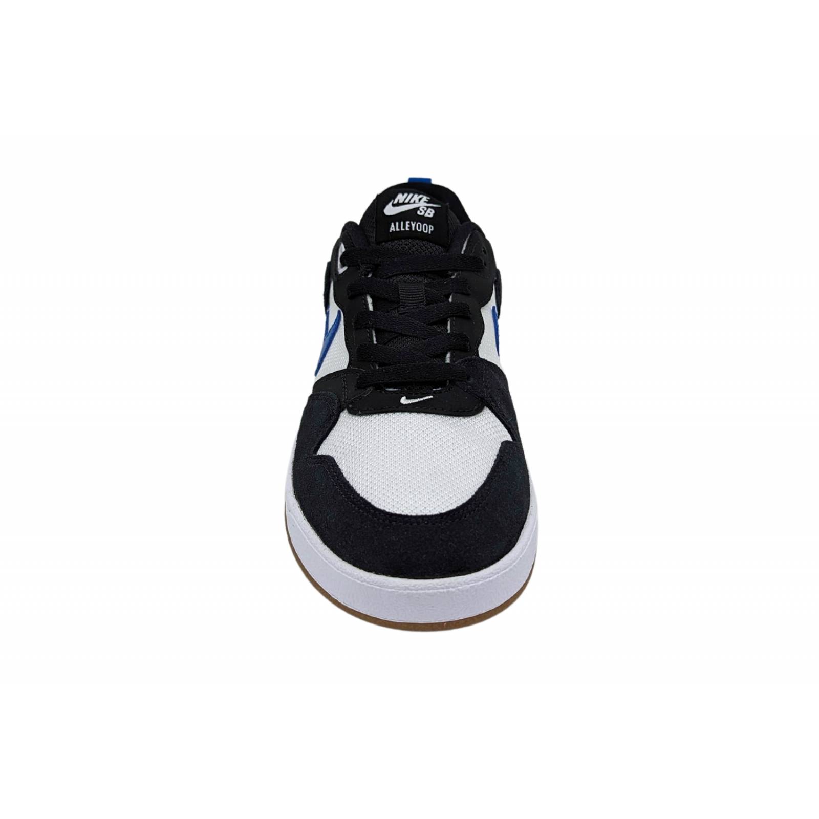 Tenis Nike SB Alleyoop Para Hombre CJ0882 104 Blanco-Negro-Azul