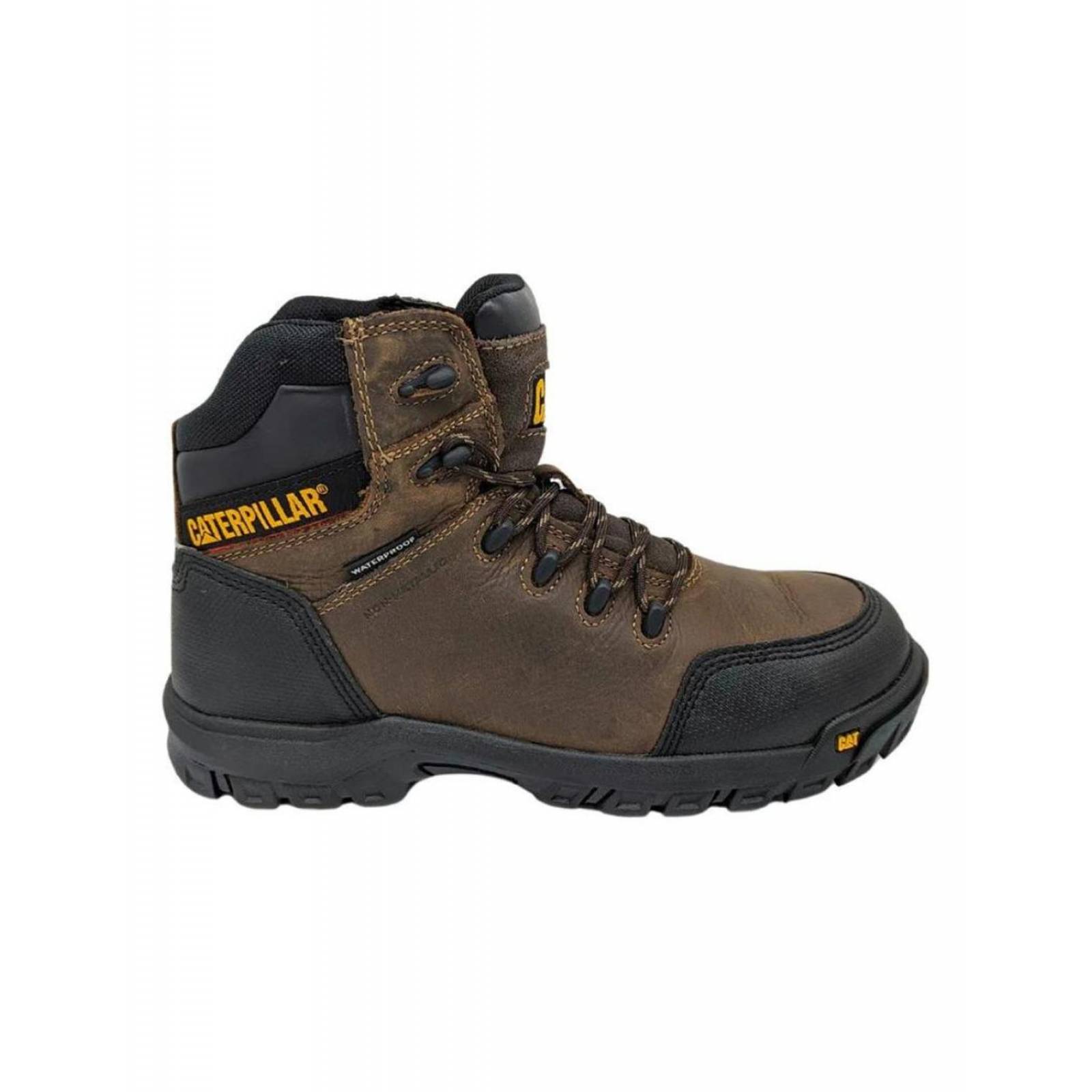 Botas Cat Piel Café Resorption Ct Wp P90977 Para Hombre 