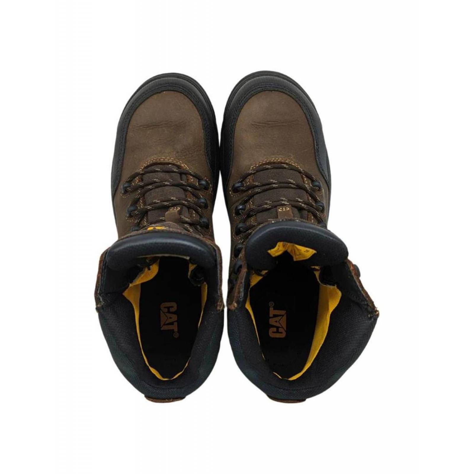 Botas Cat Piel Café Resorption Ct Wp P90977 Para Hombre 