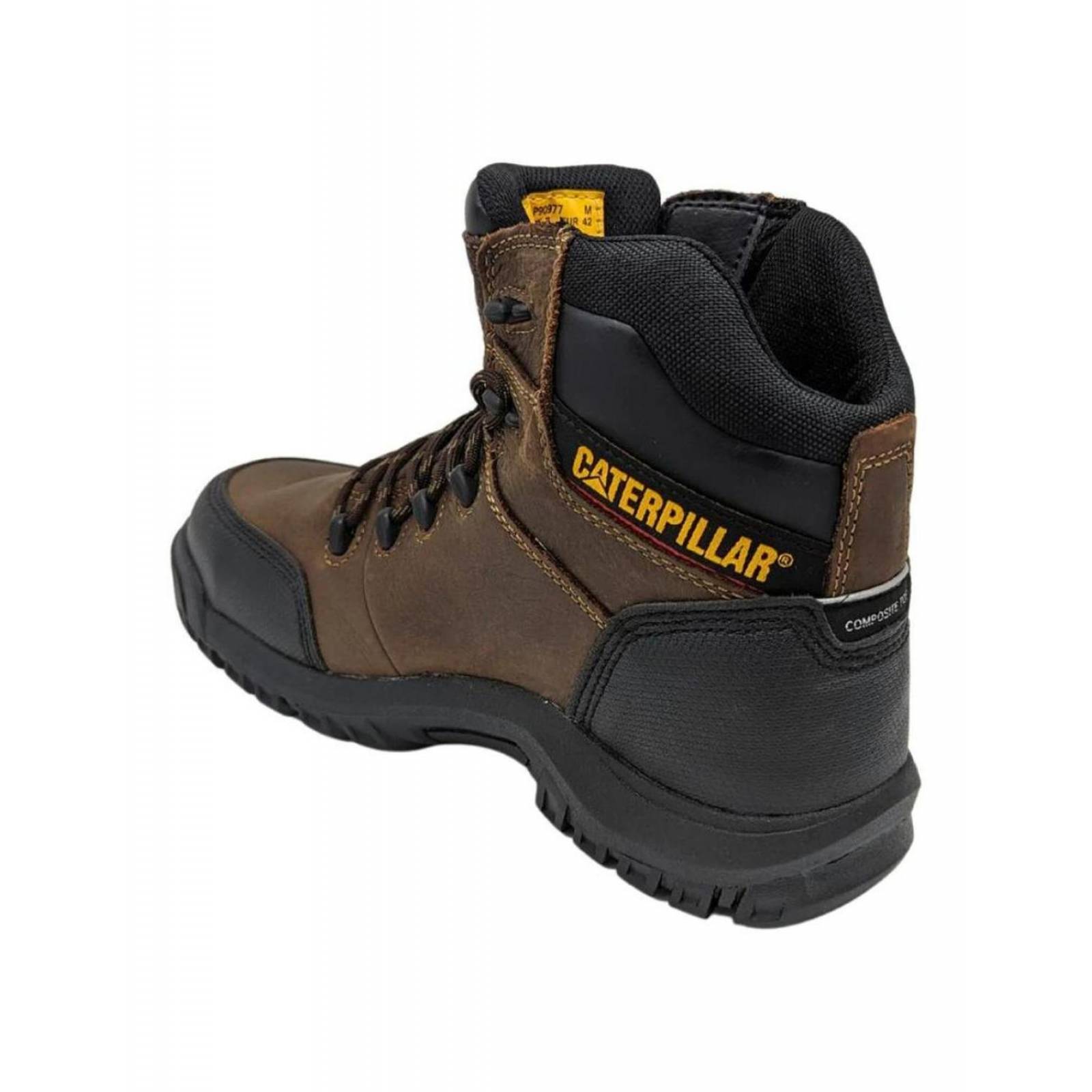 Botas Cat Piel Café Resorption Ct Wp P90977 Para Hombre 