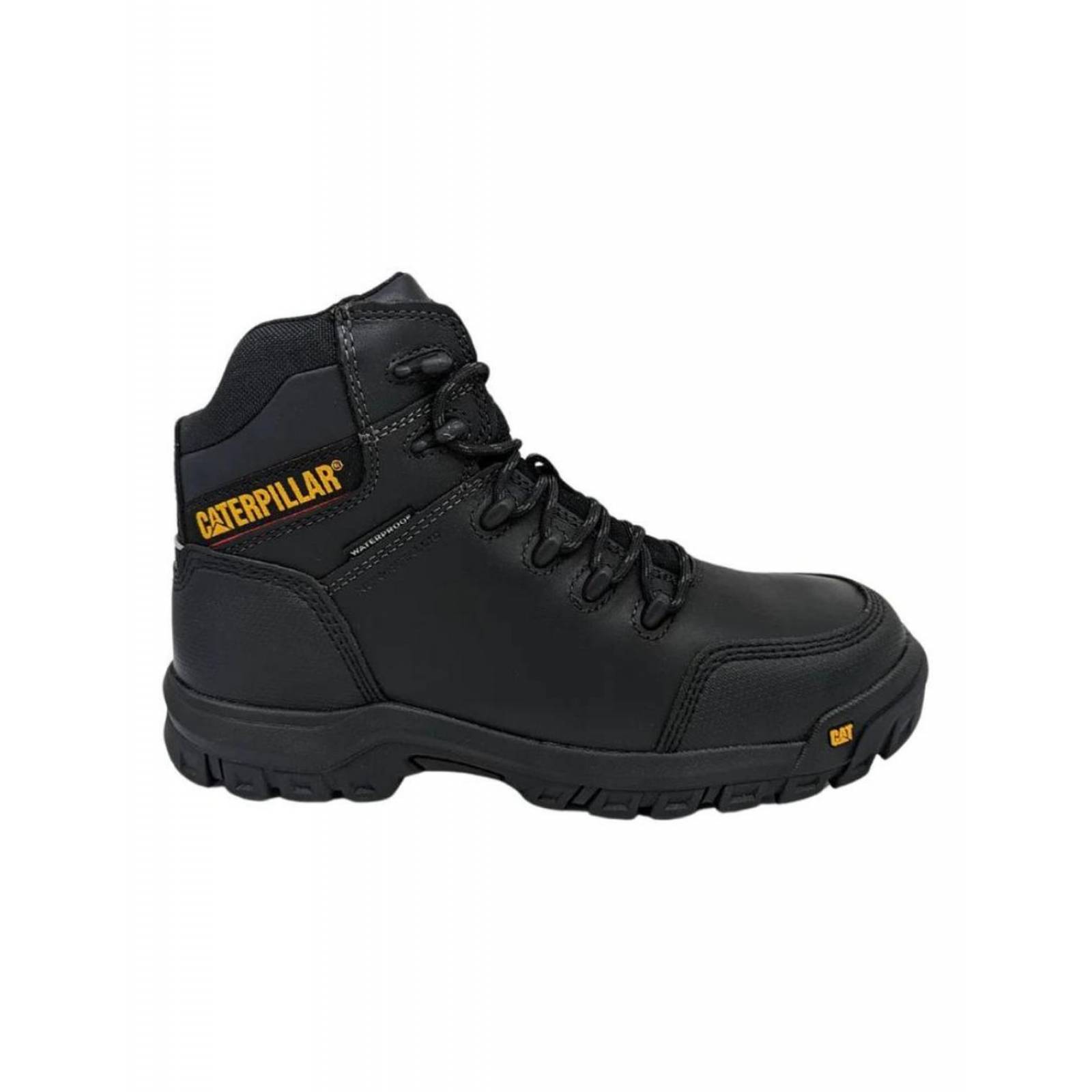 Botas Cat Piel Negras Resorption Ct Wp P90976 Para Hombre 