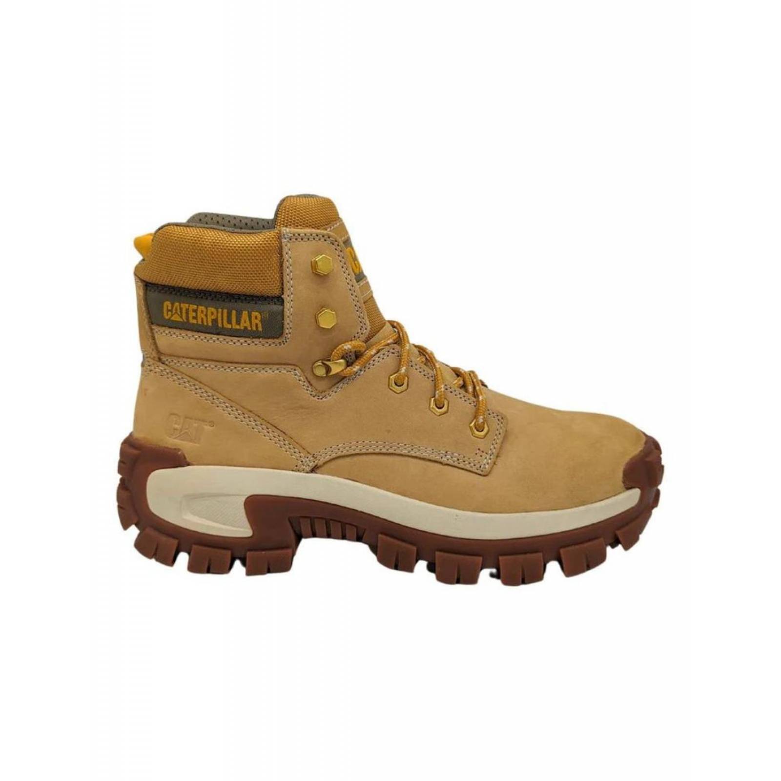 Botas Cat Invader Hi St Piel Miel P91286 Para Hombre