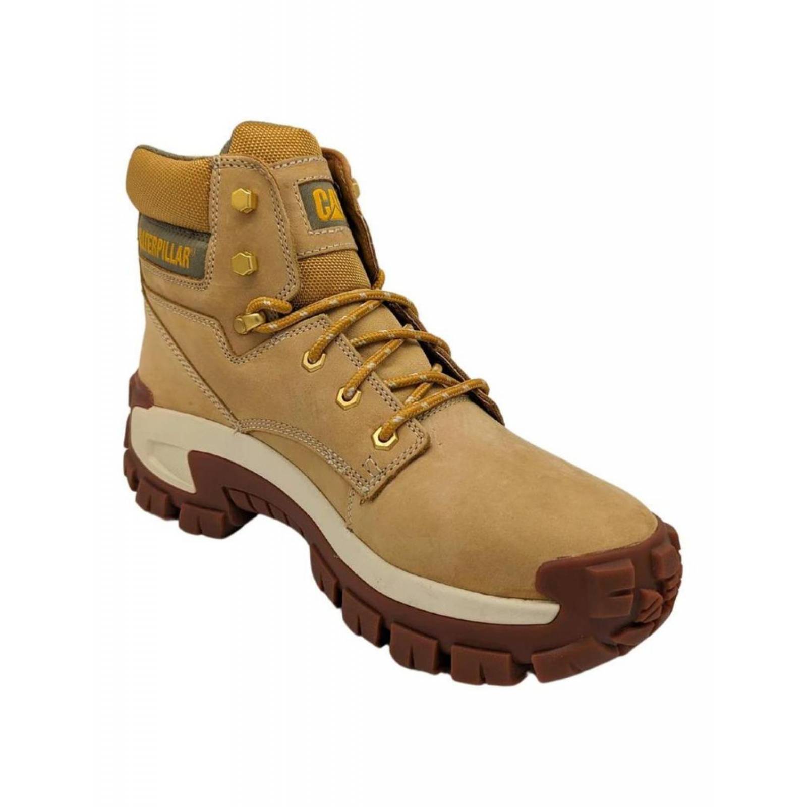 Botas Cat Invader Hi St Piel Miel P91286 Para Hombre