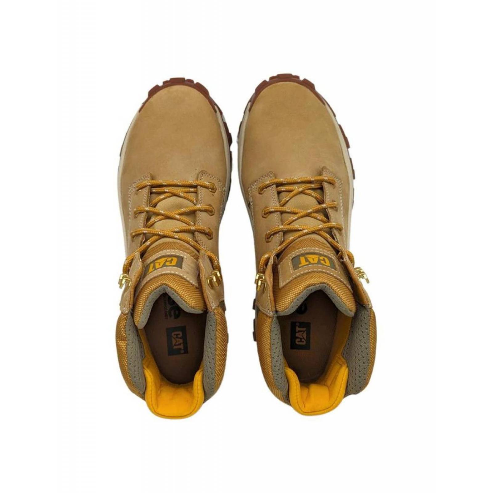 Botas Cat Invader Hi St Piel Miel P91286 Para Hombre