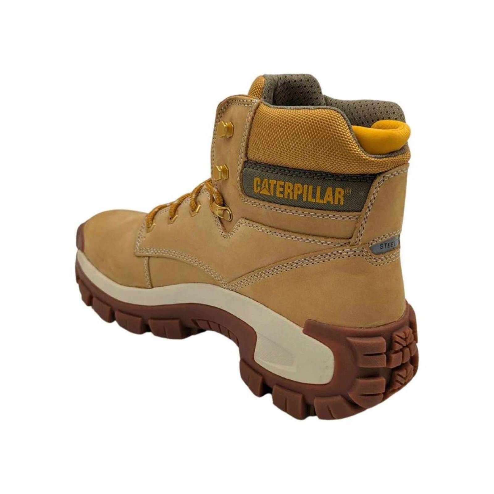 Botas Cat Invader Hi St Piel Miel P91286 Para Hombre