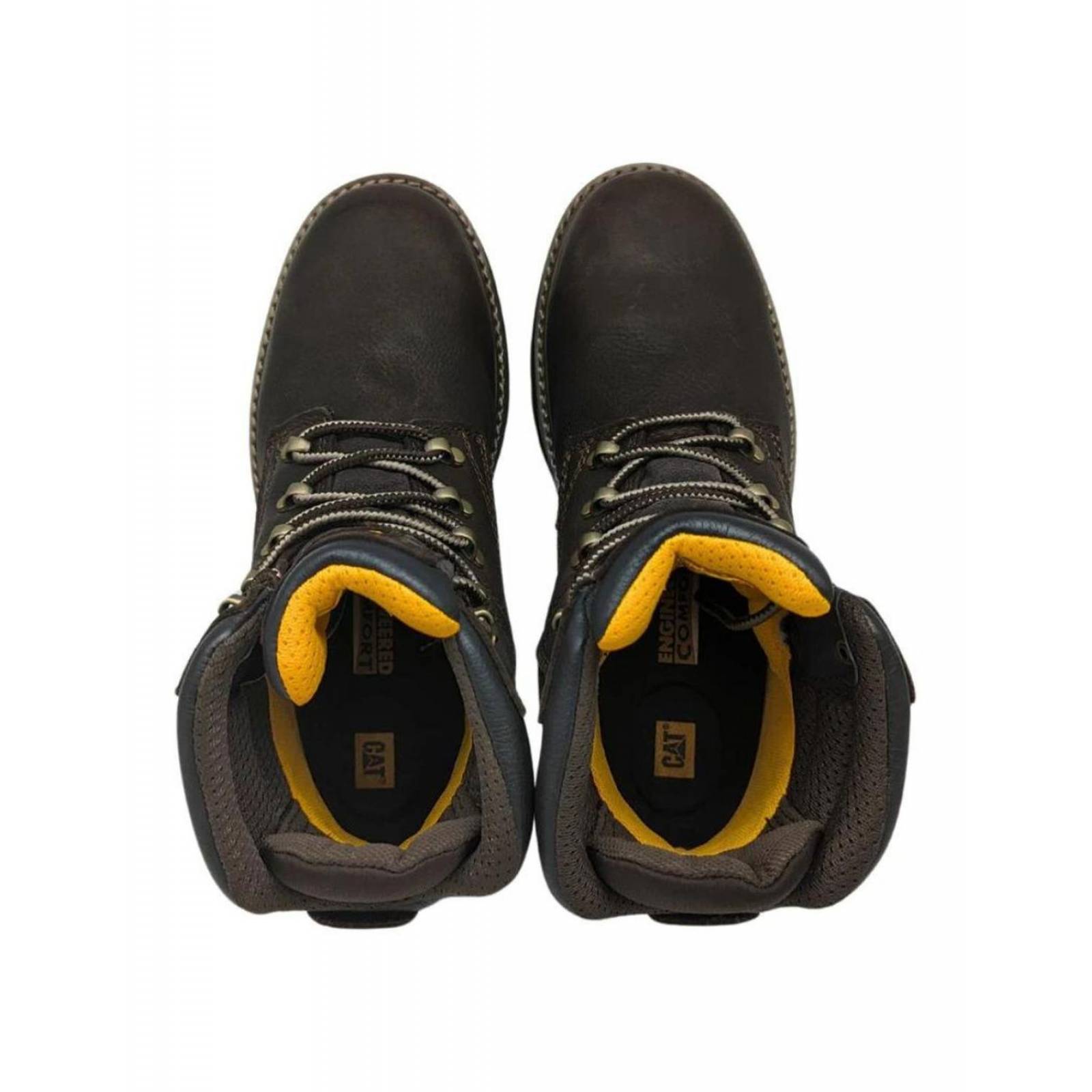 Botas Cat Piel Café Fairbanks P91080 Para Hombre 