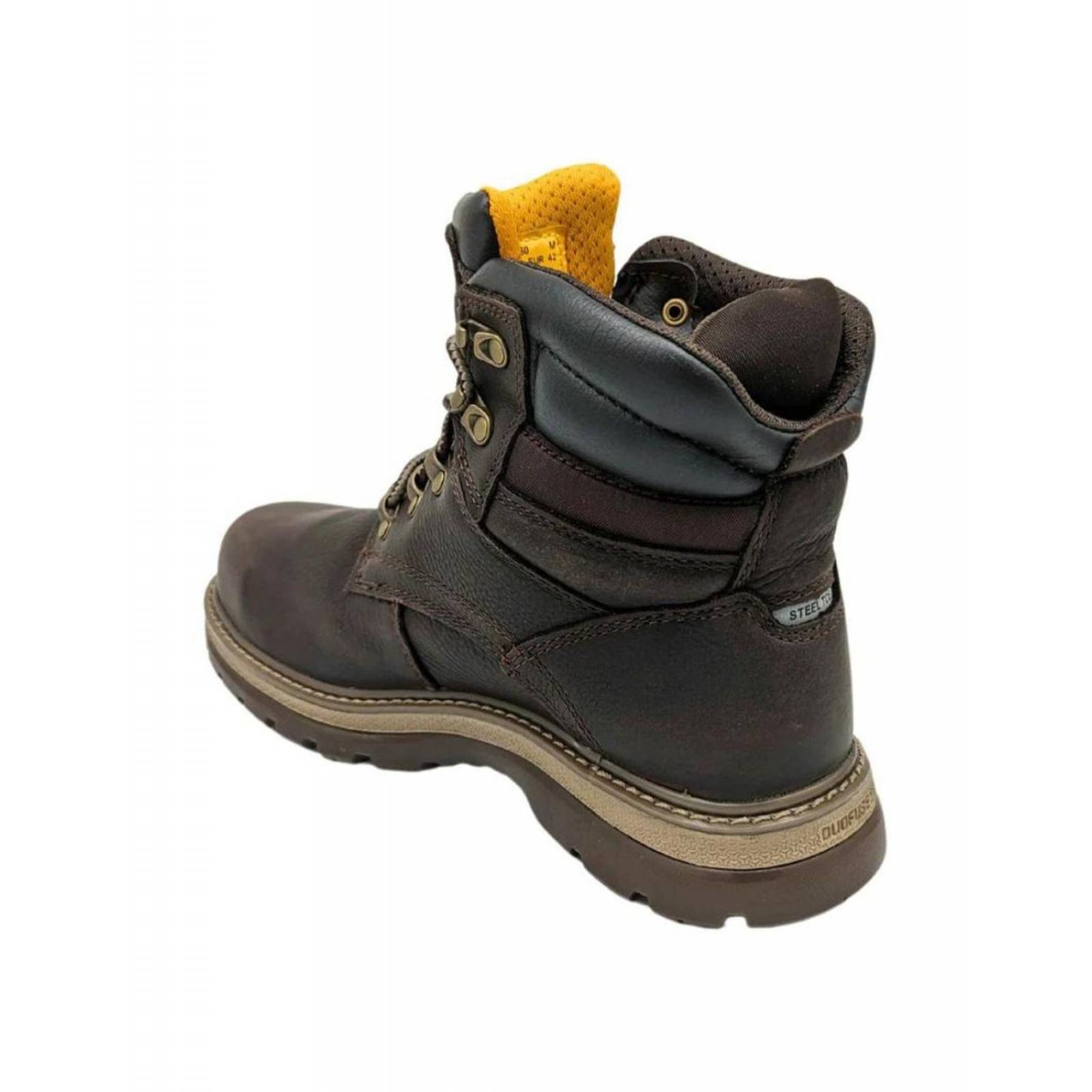 Botas Cat Piel Café Fairbanks P91080 Para Hombre 