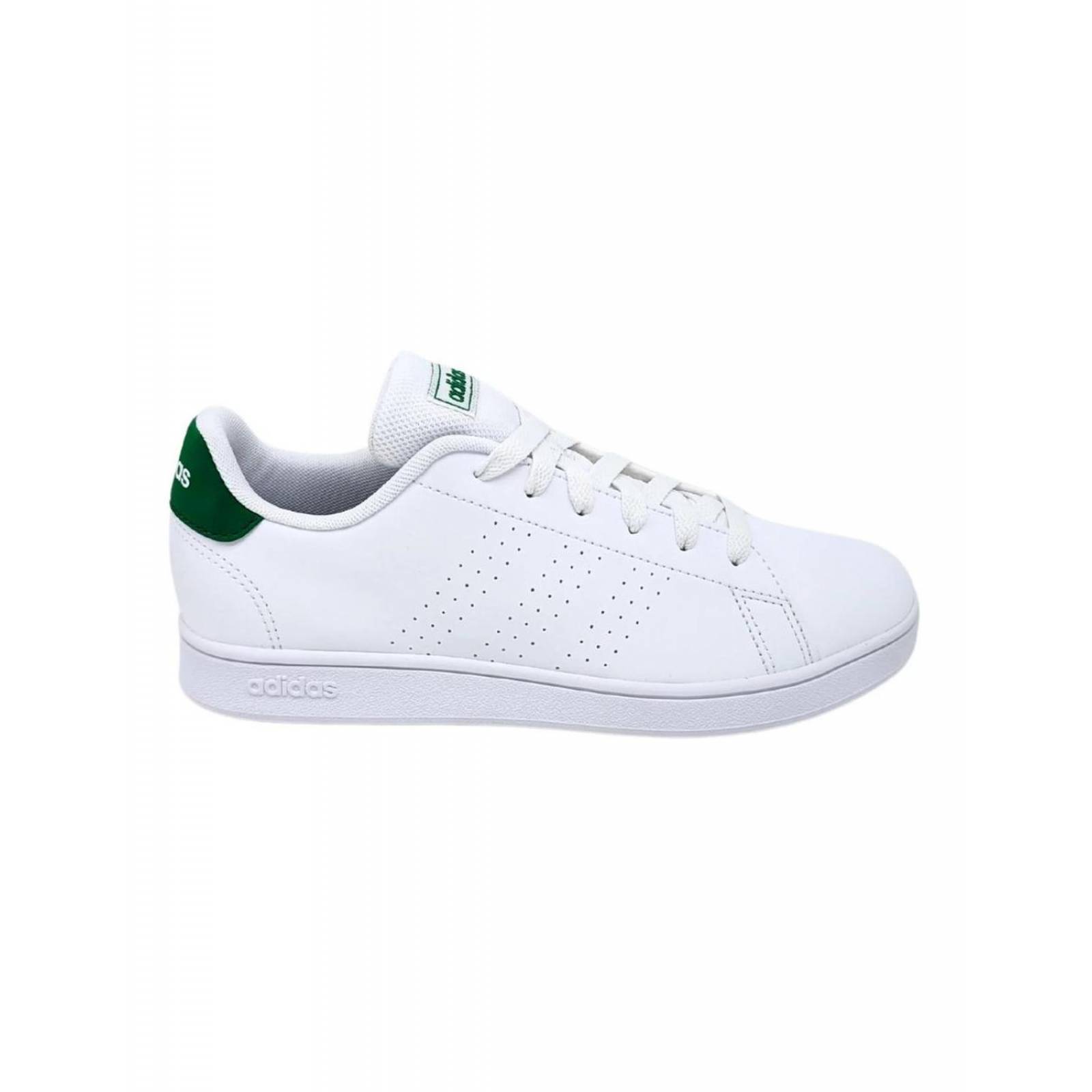 Tenis Adidas Advantage K Blanco-Verde GY6995 Para Mujer 