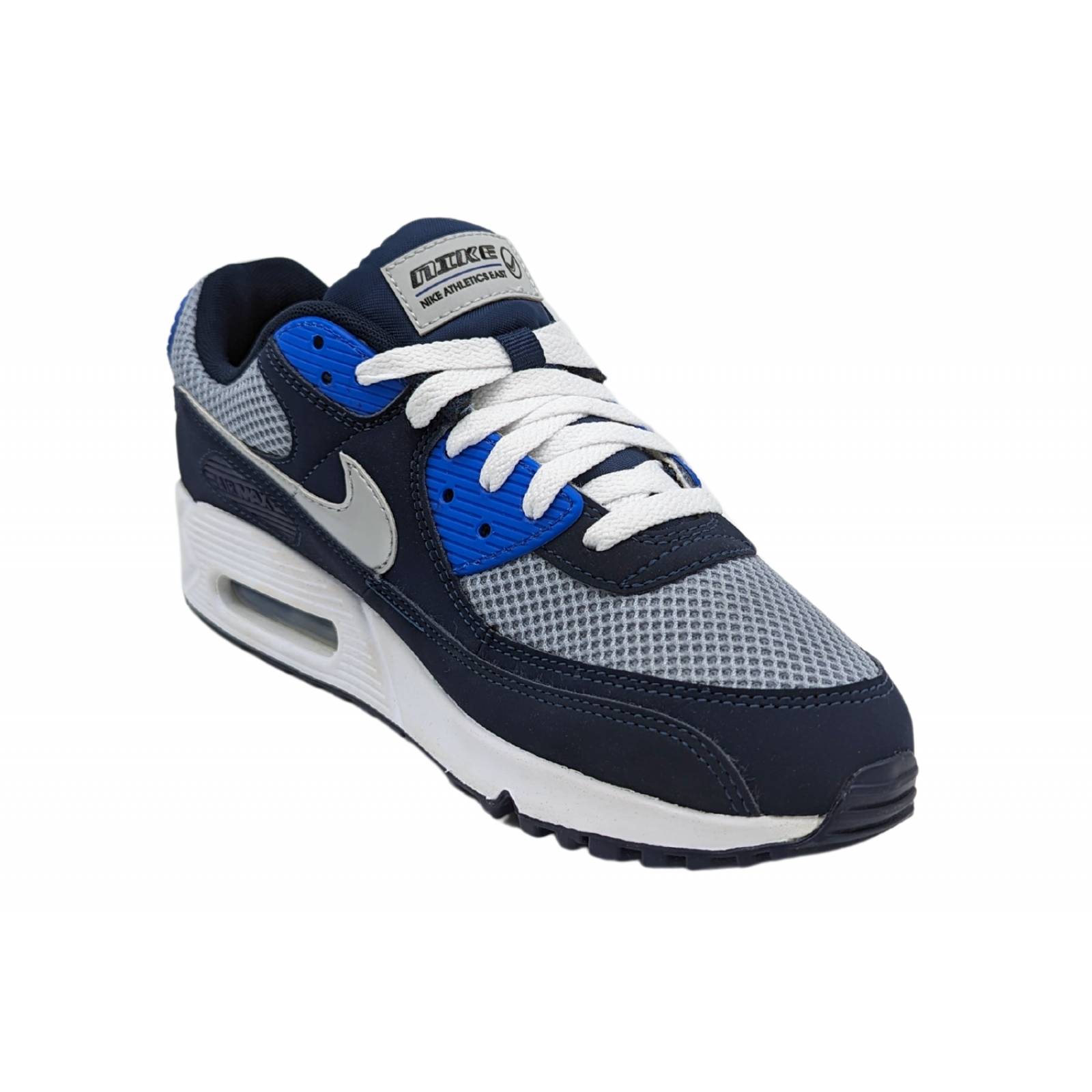 Tenis Nike Air Max 90 SE Azul-Gris FD0374 410 Para Hombre 