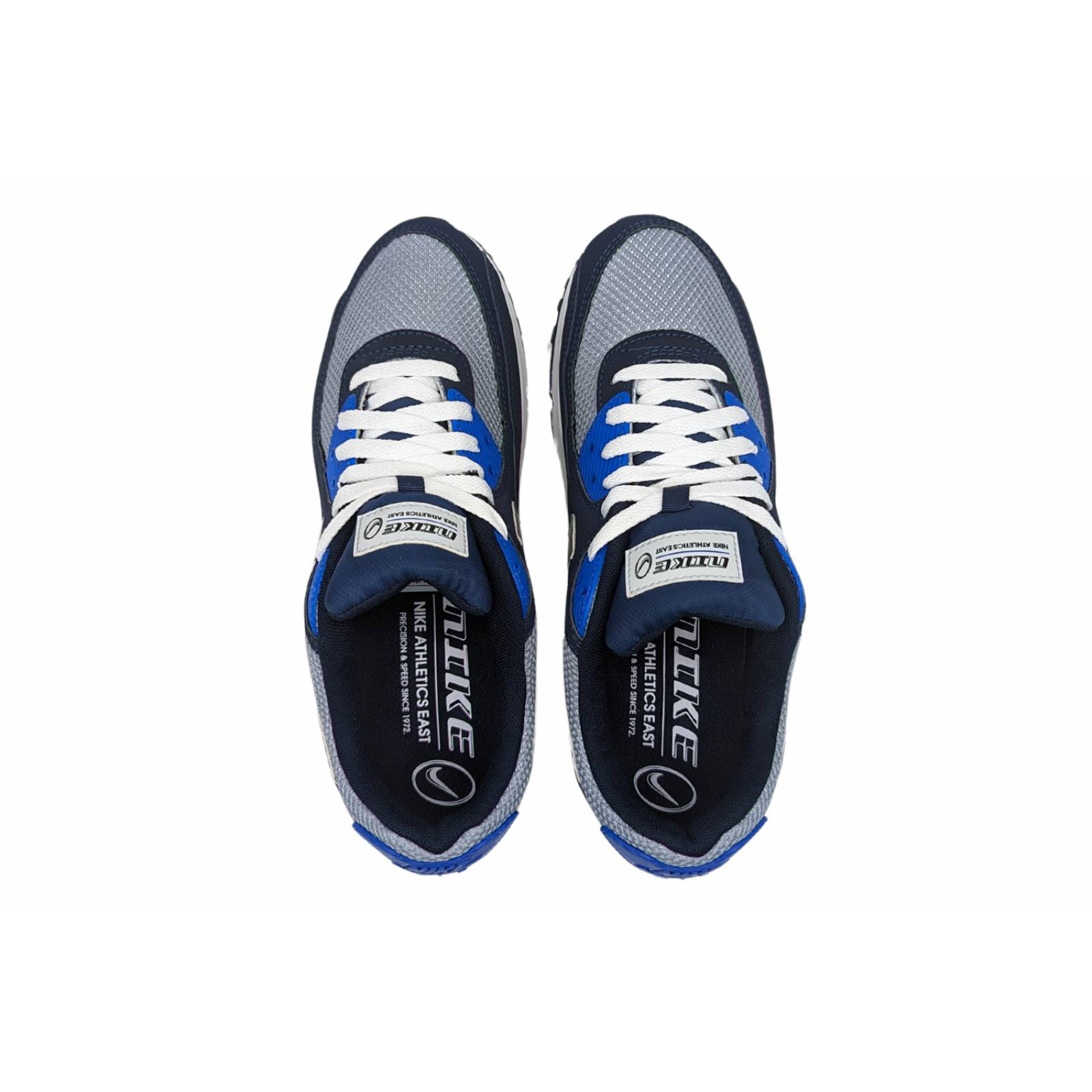 Tenis Nike Air Max 90 SE Azul-Gris FD0374 410 Para Hombre 