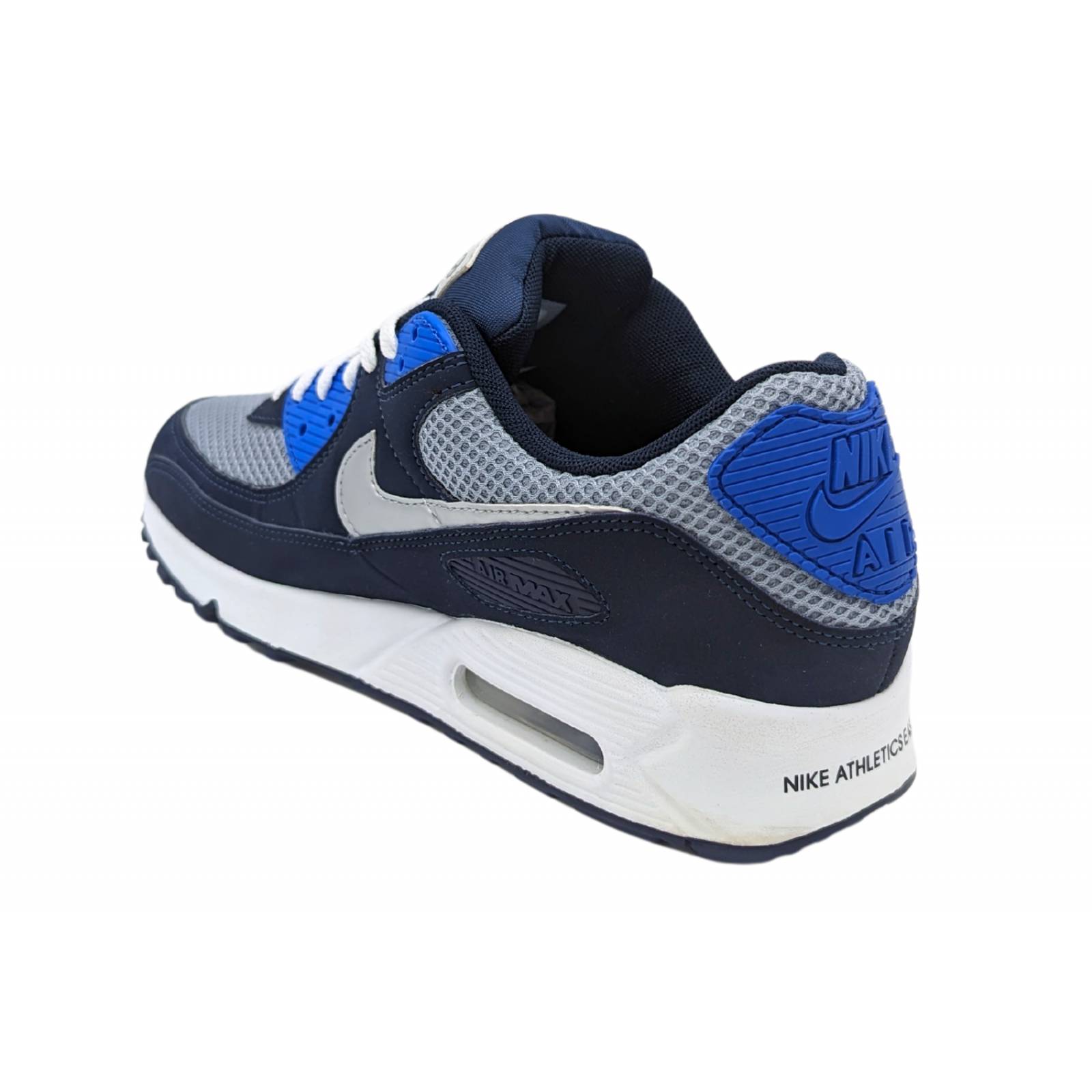 Tenis Nike Air Max 90 SE Azul-Gris FD0374 410 Para Hombre 