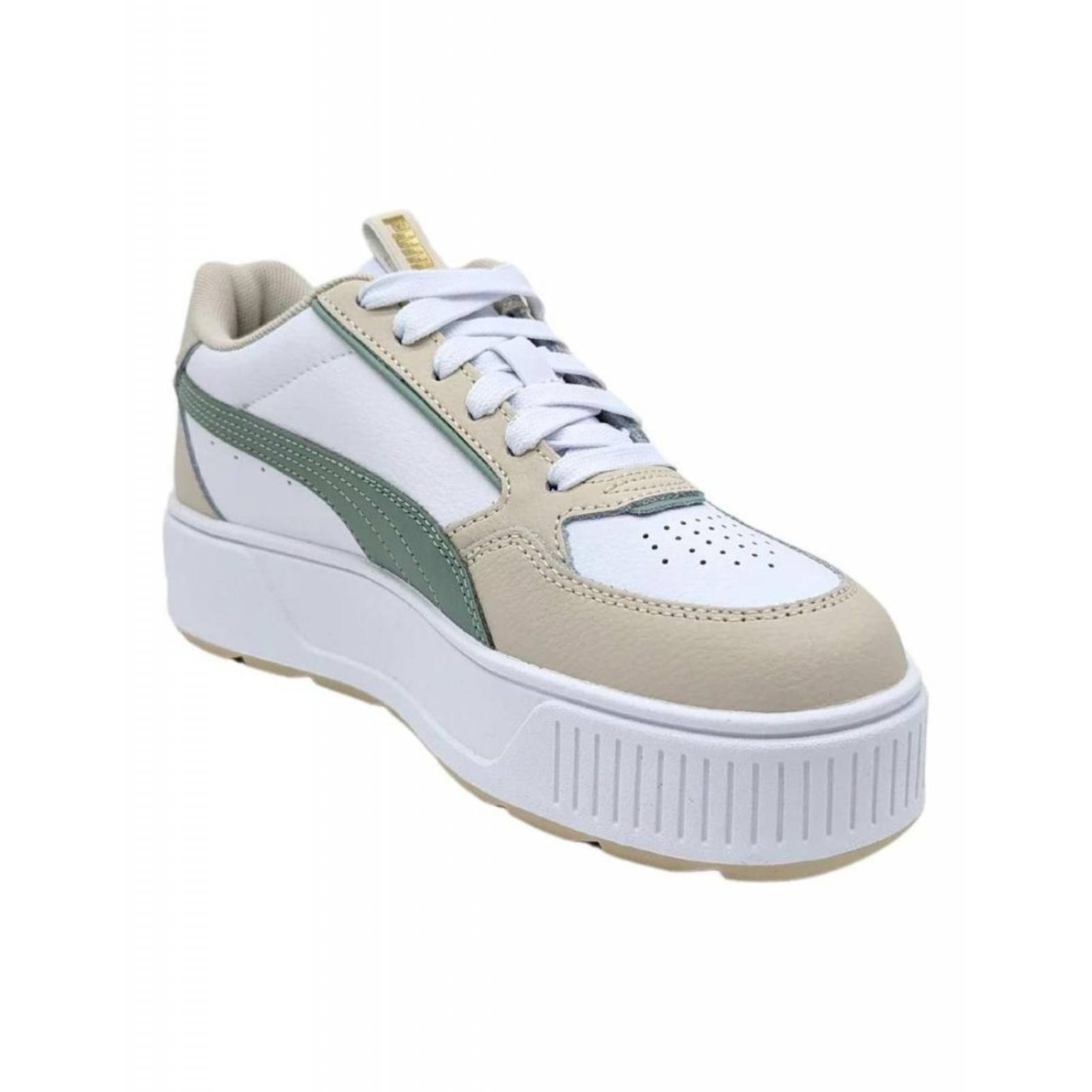 Tenis Puma Karmen Rebelle Blanco-verde 387212 16 Para Mujer