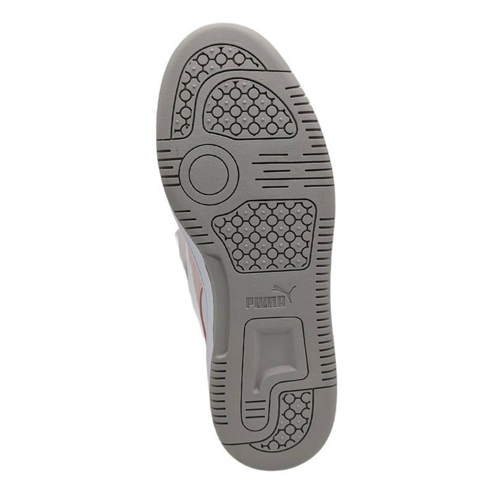 Tenis Puma Rebound V6 Low Blanco-gris 392328 08 Para Mujer 