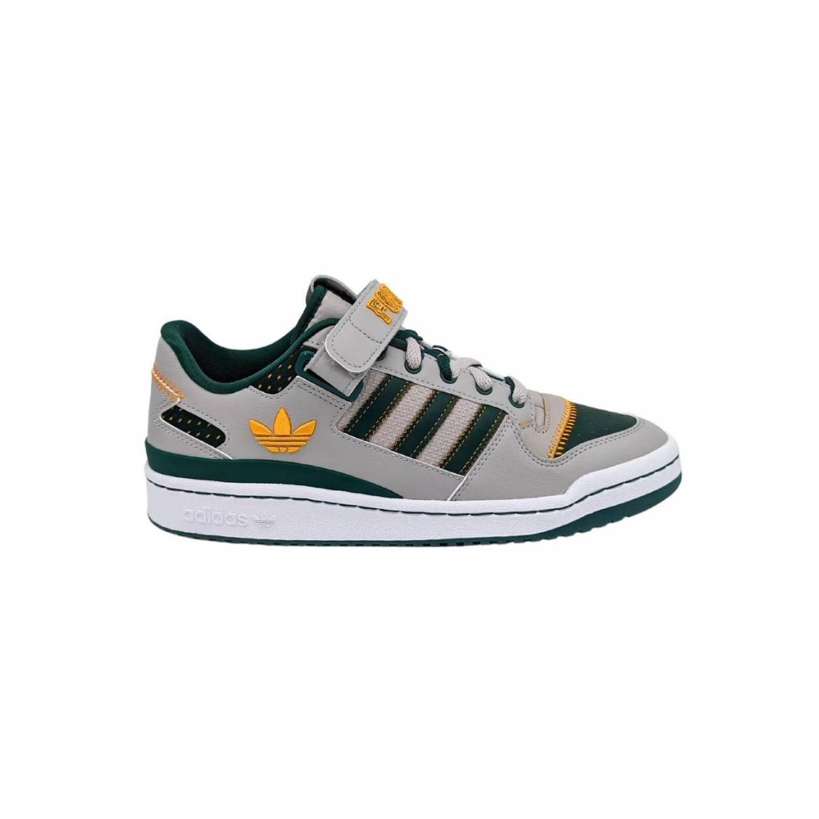 Tenis Adidas Forum Low Gris-Verde IE0475 Para Hombre
